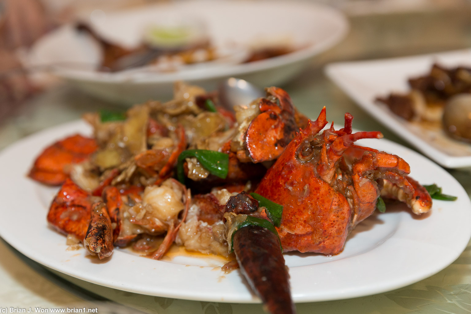 Every Chinese banquet needs lobster to be complete.