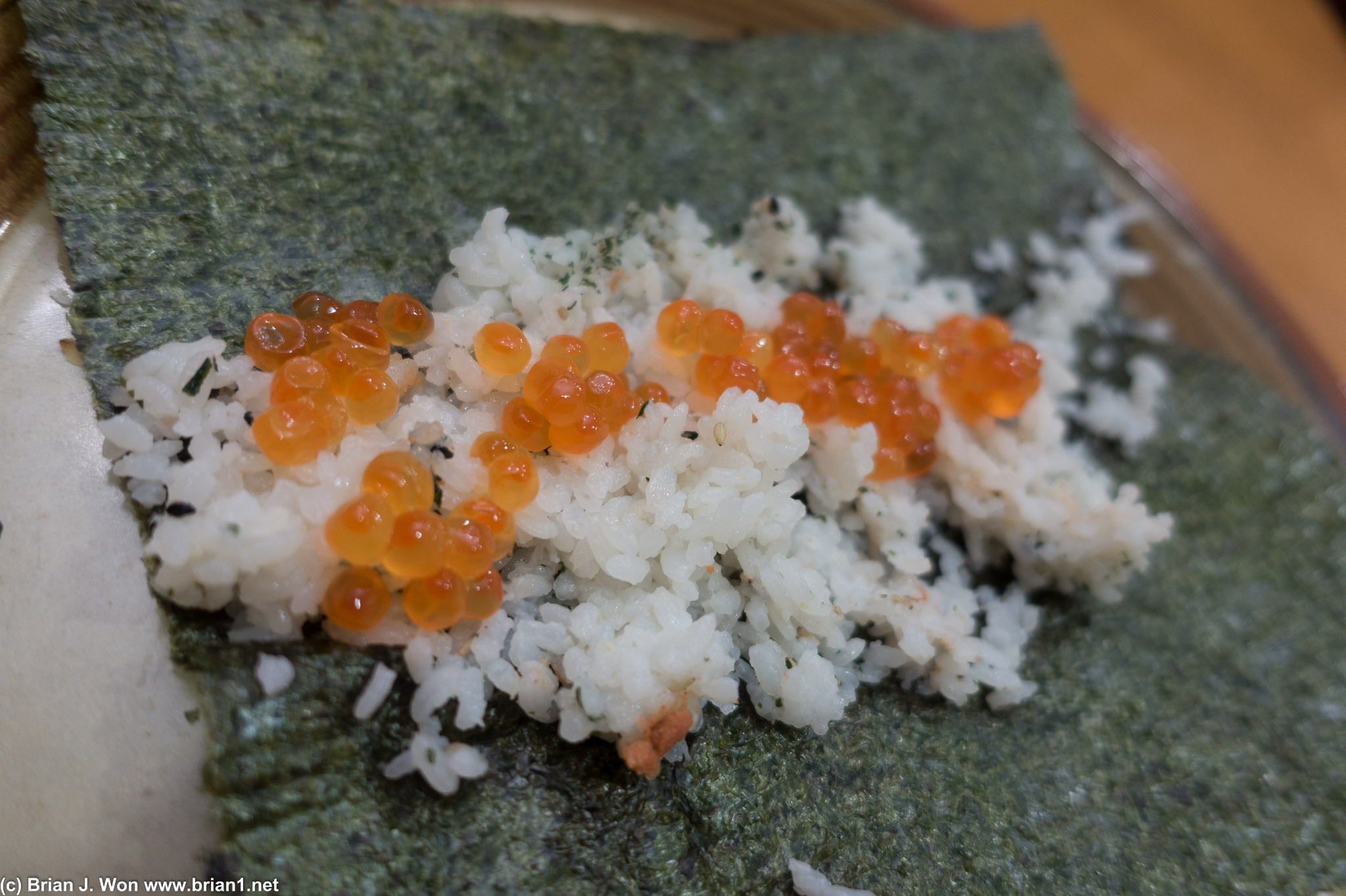 Ikura sushi!