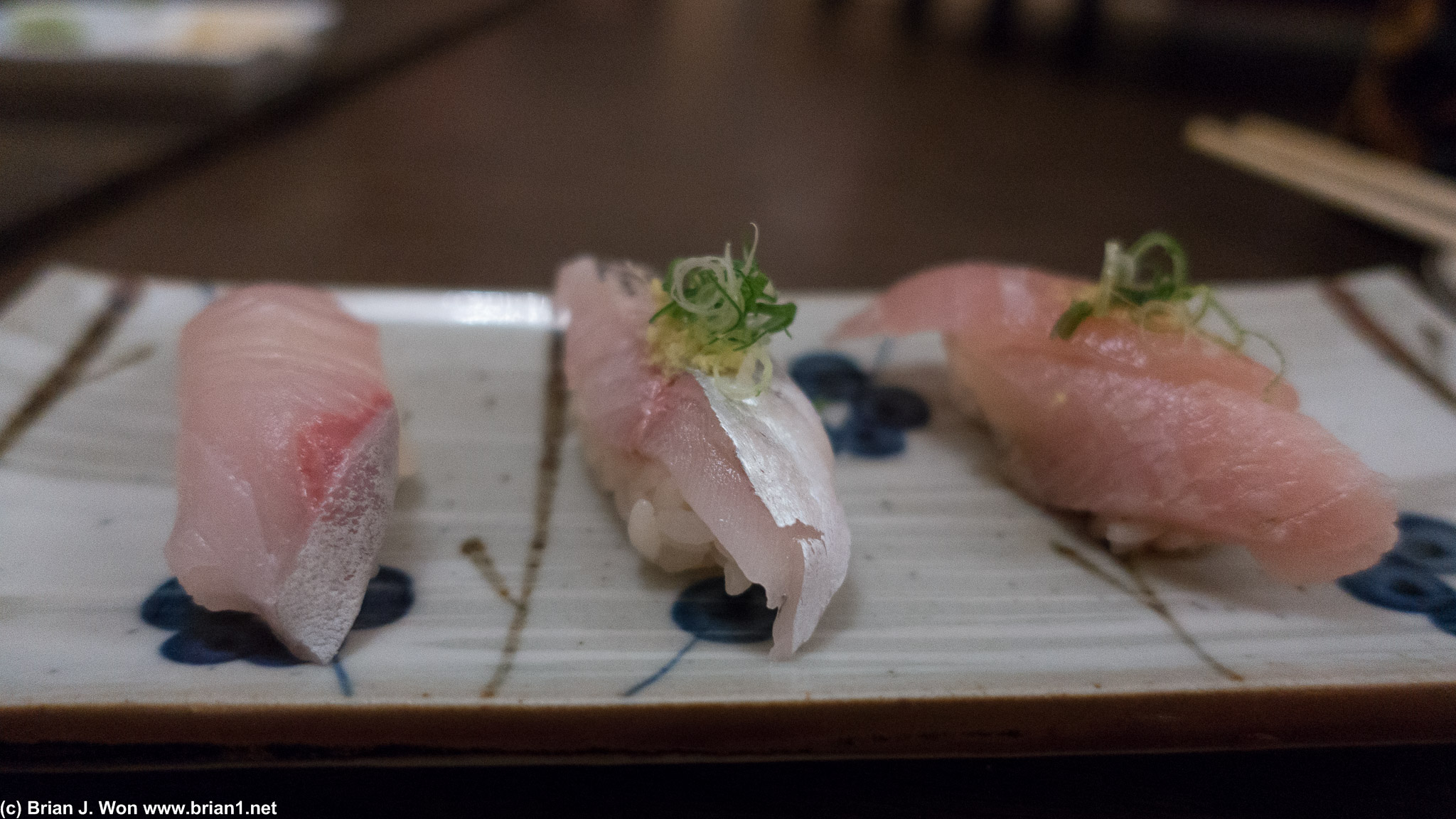 Albacore, amberjack, snapper. 2nd kind of snapper, one was red, one was Japanese?