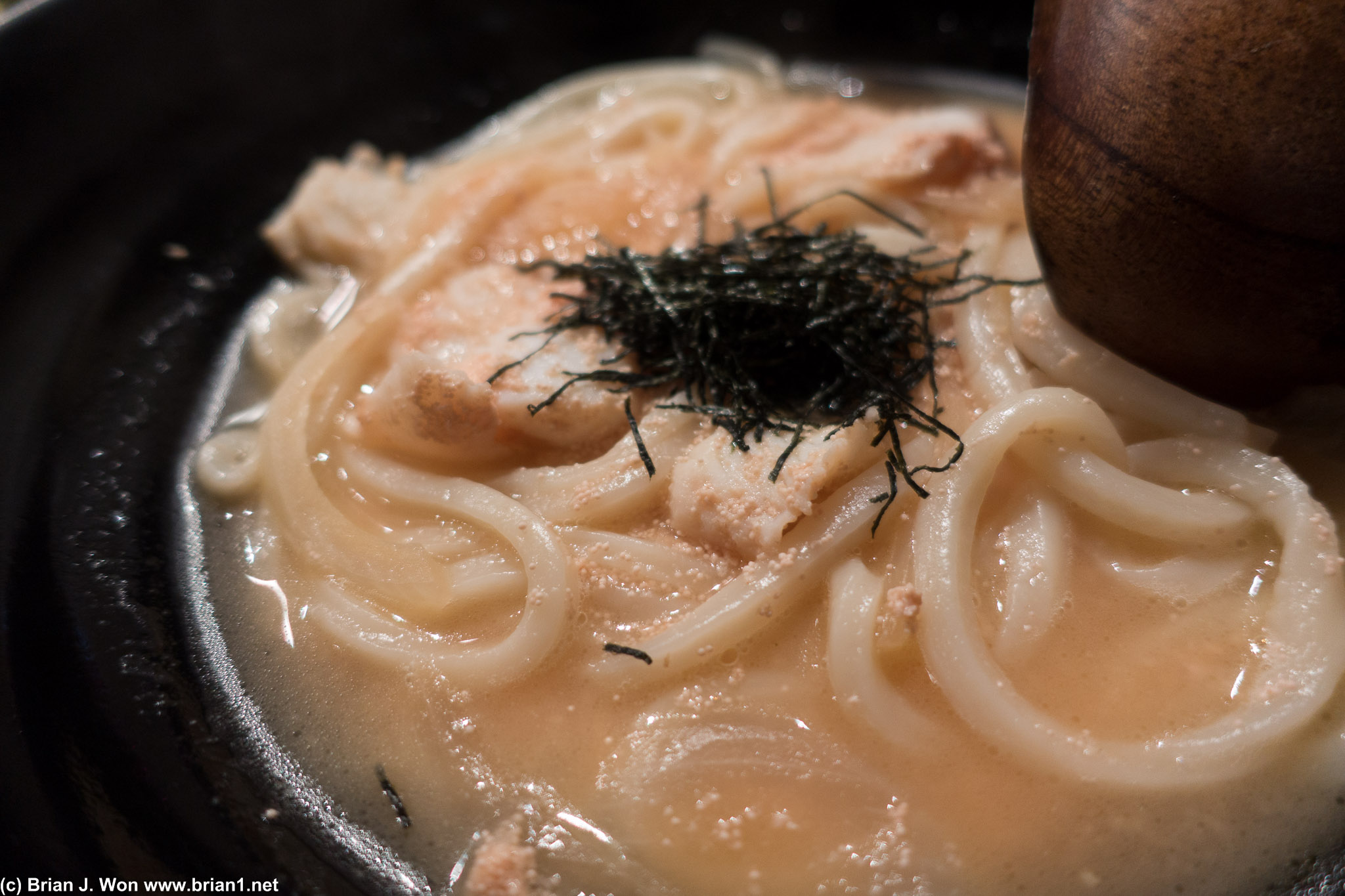 Squid butter udon. Butter = crazy rich.