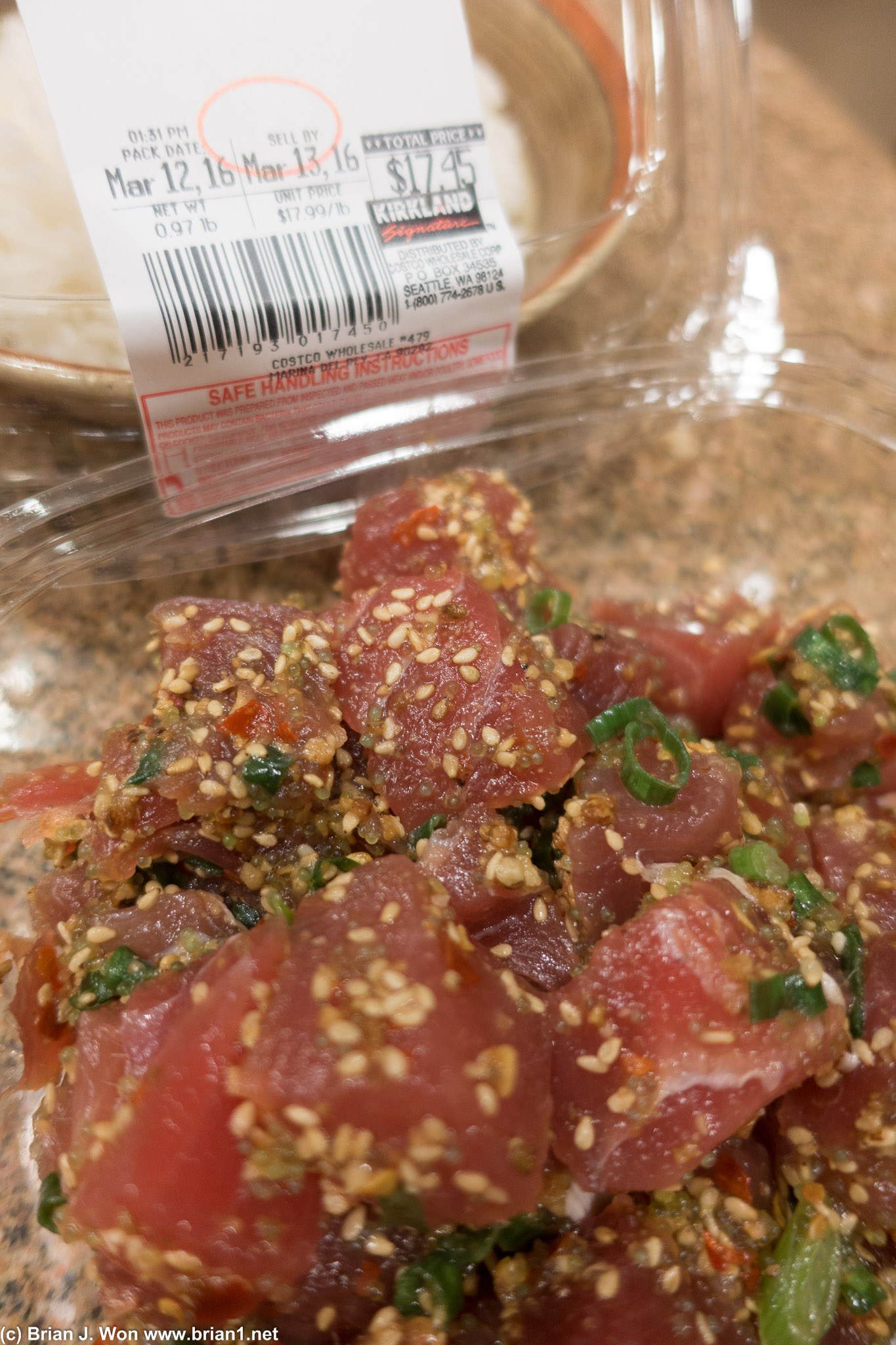Apparently I am behind the times, did not know Costco sold poke! Nom nom...