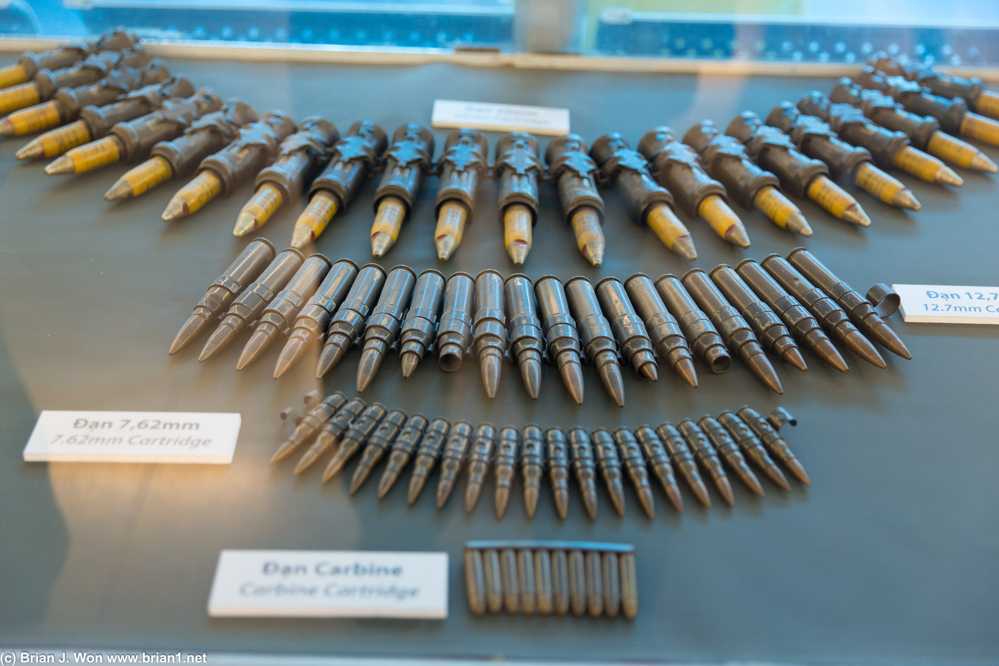 Ammunition. From .30 caliber, 7.62mm, 12.7mm, up to 20mm?