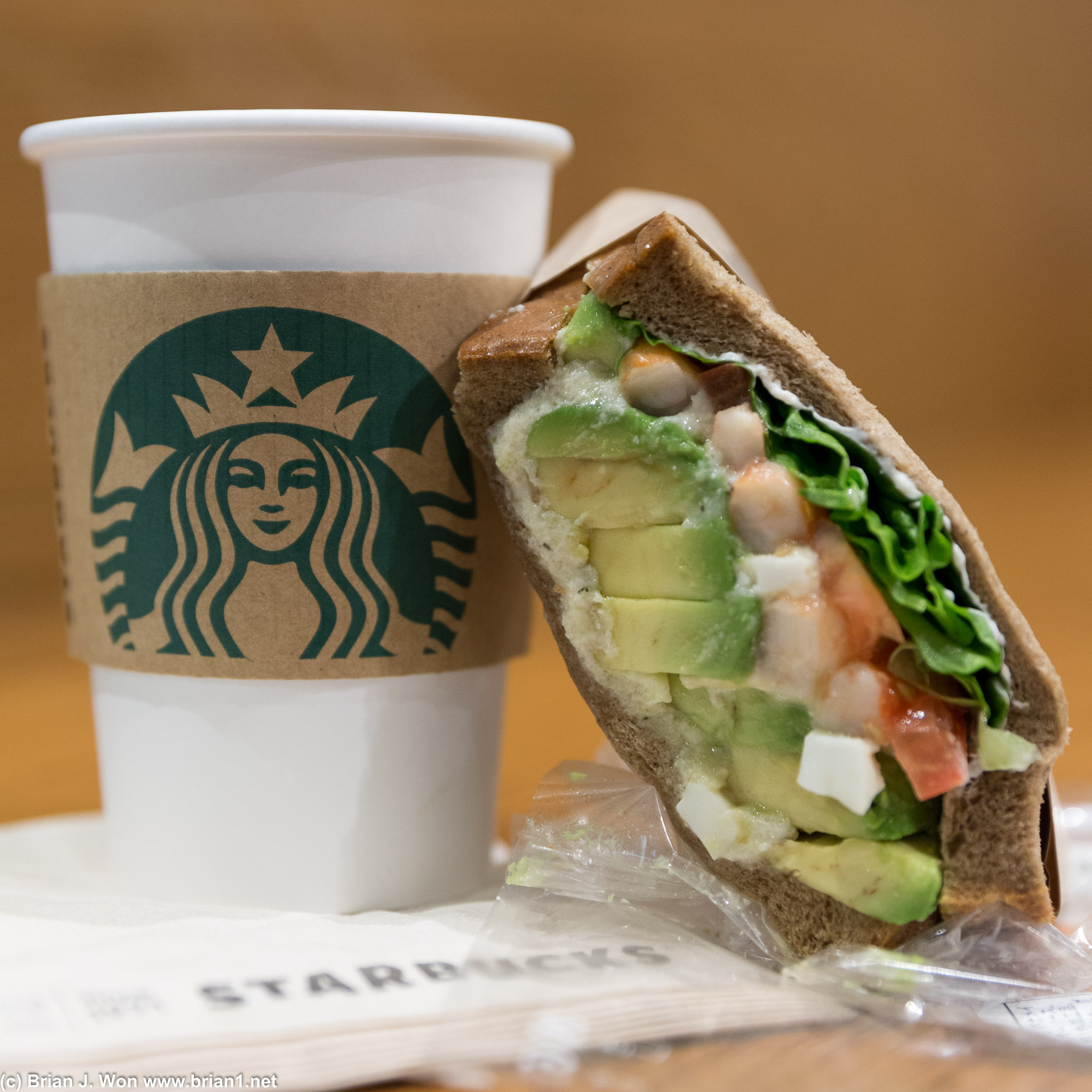 Sometimes you need a shrimp and avocado sandwich from Starbucks.