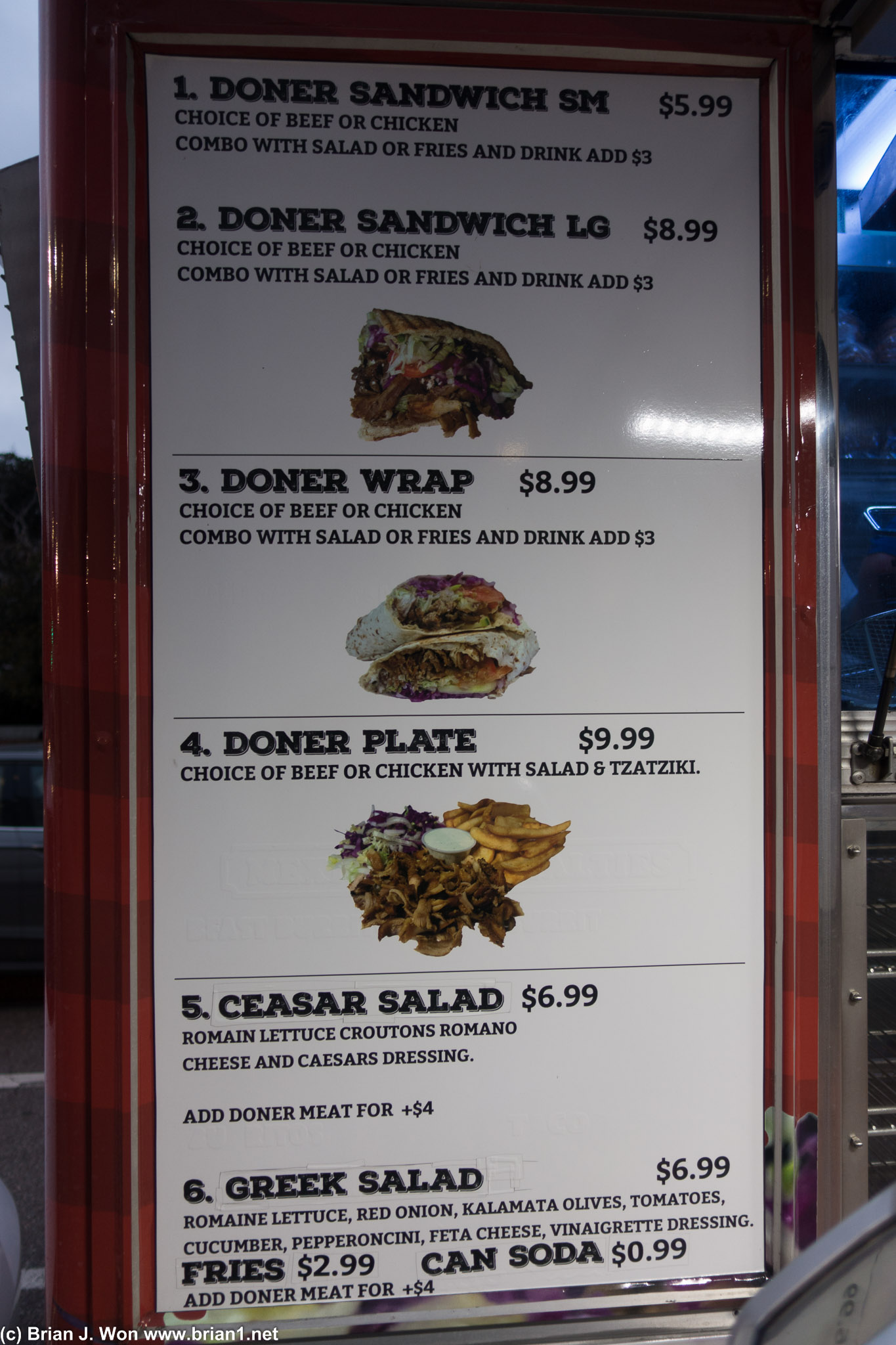 Typical noveau food truck prices.