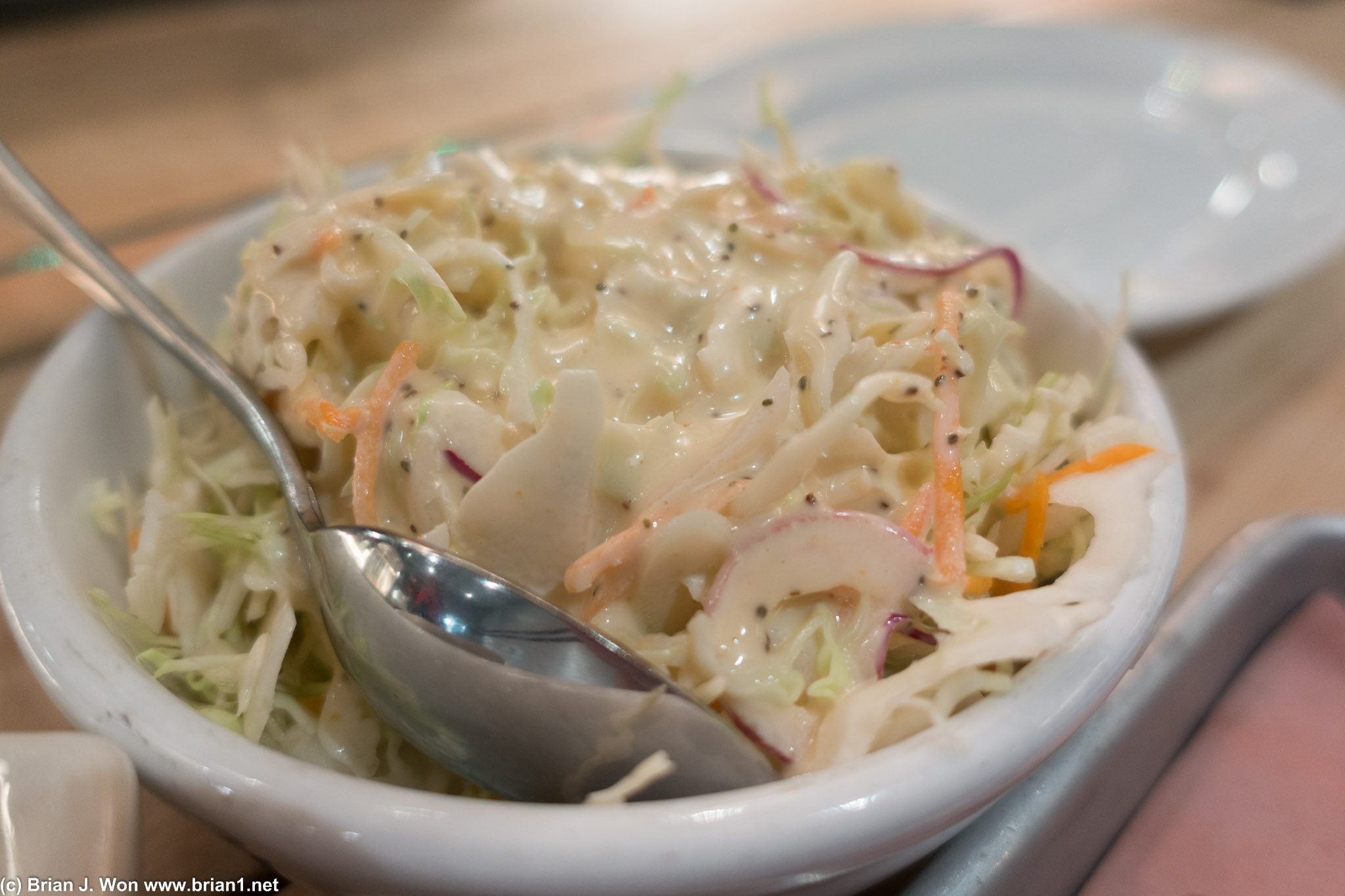 Coleslaw was pretty solid tho. Probably the best thing on the menu.