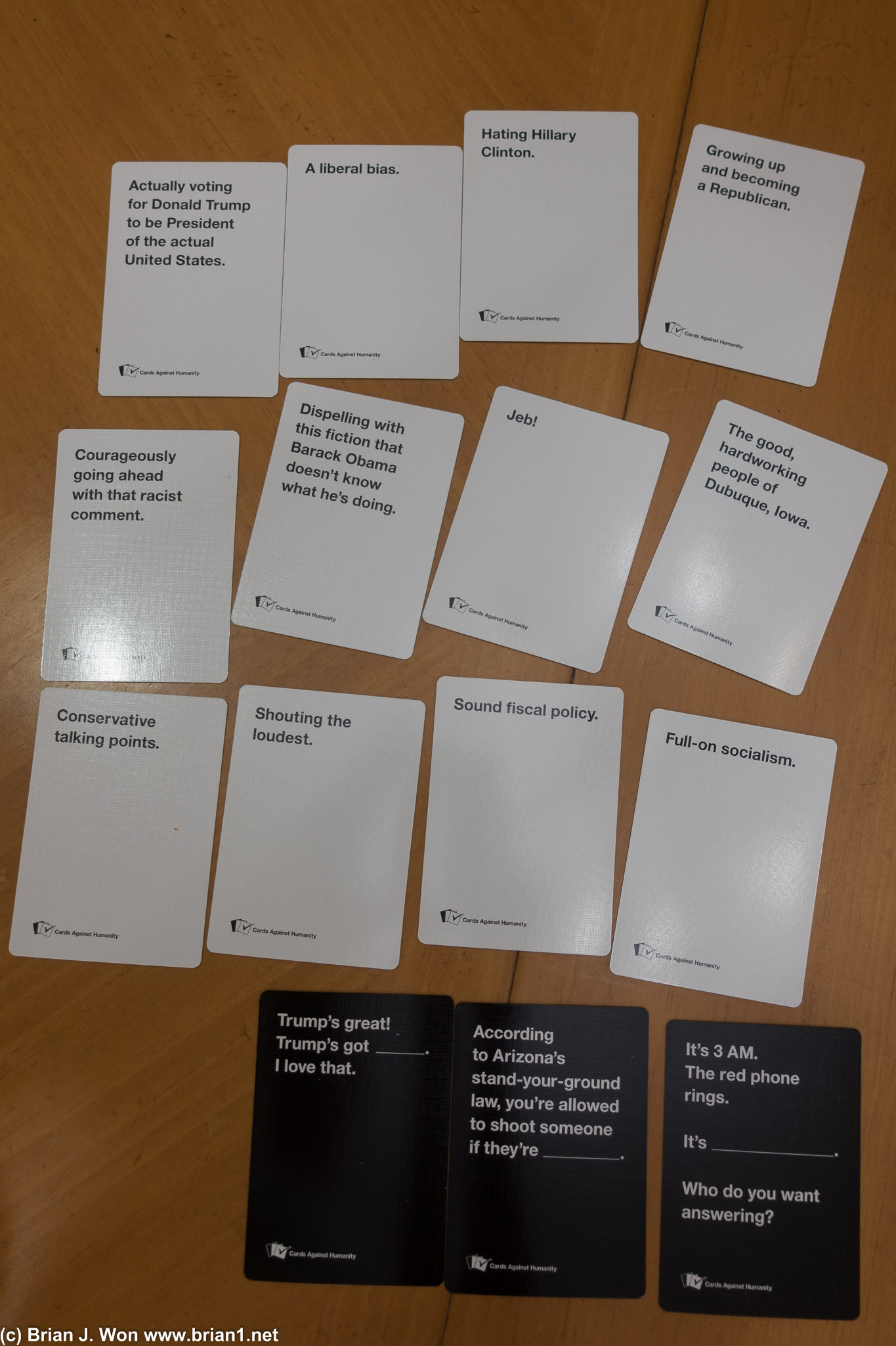 Cards Against Humanity: Trump Pack.