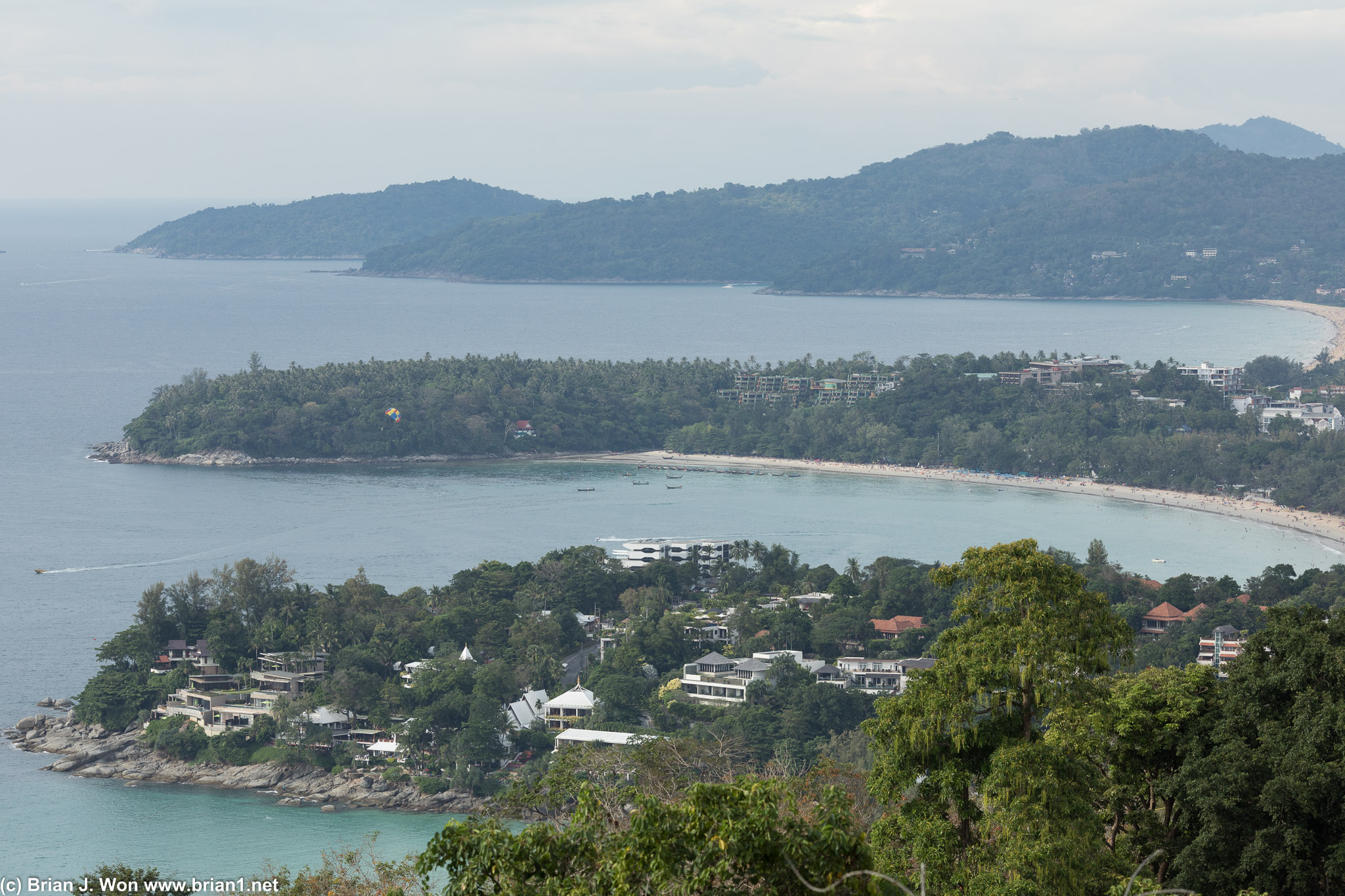 Looking north from Karon View Point.