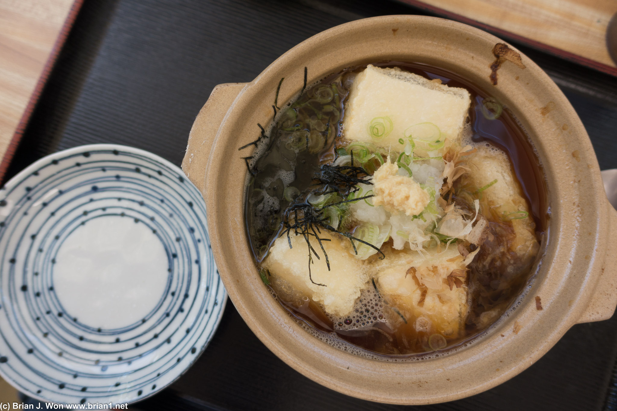 Agedashi tofu was excellent.