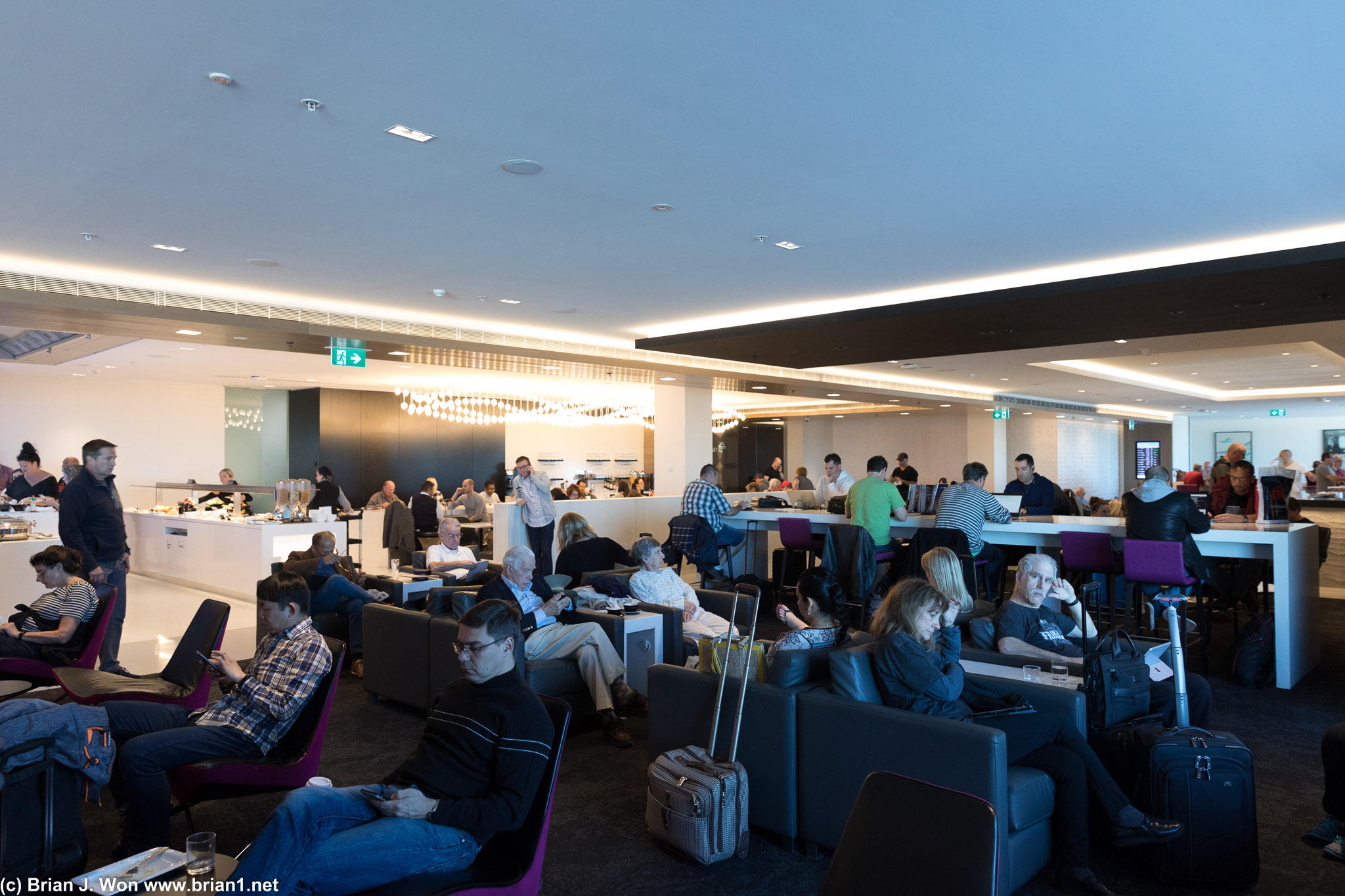 Air New Zealand lounge next door was way bigger... and way more crowded. Ick.
