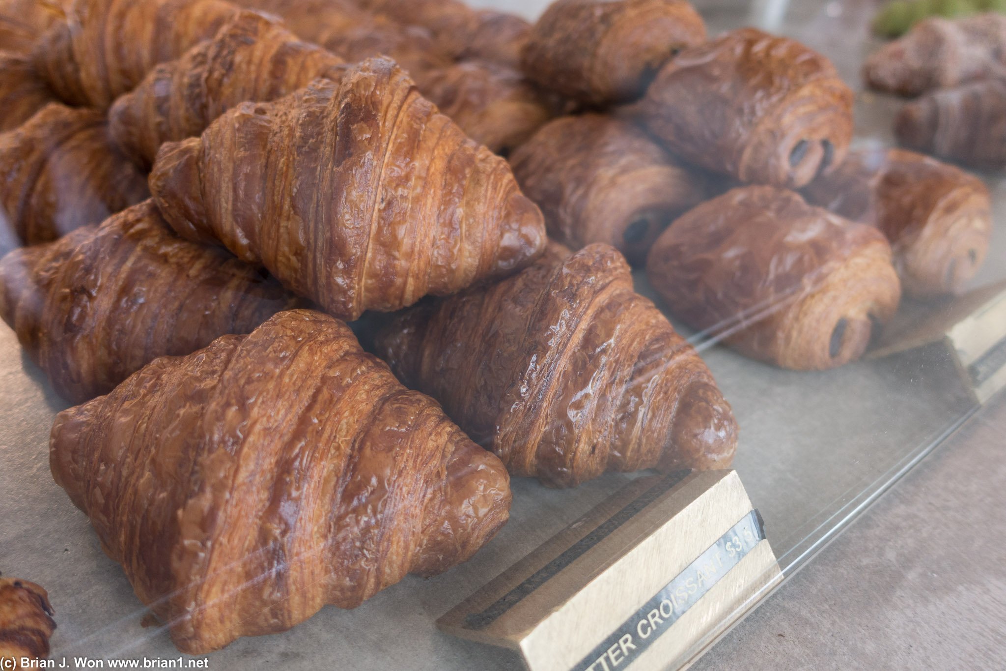 Fresh croissants. Very good, but not quite as good as Proof Bakery.