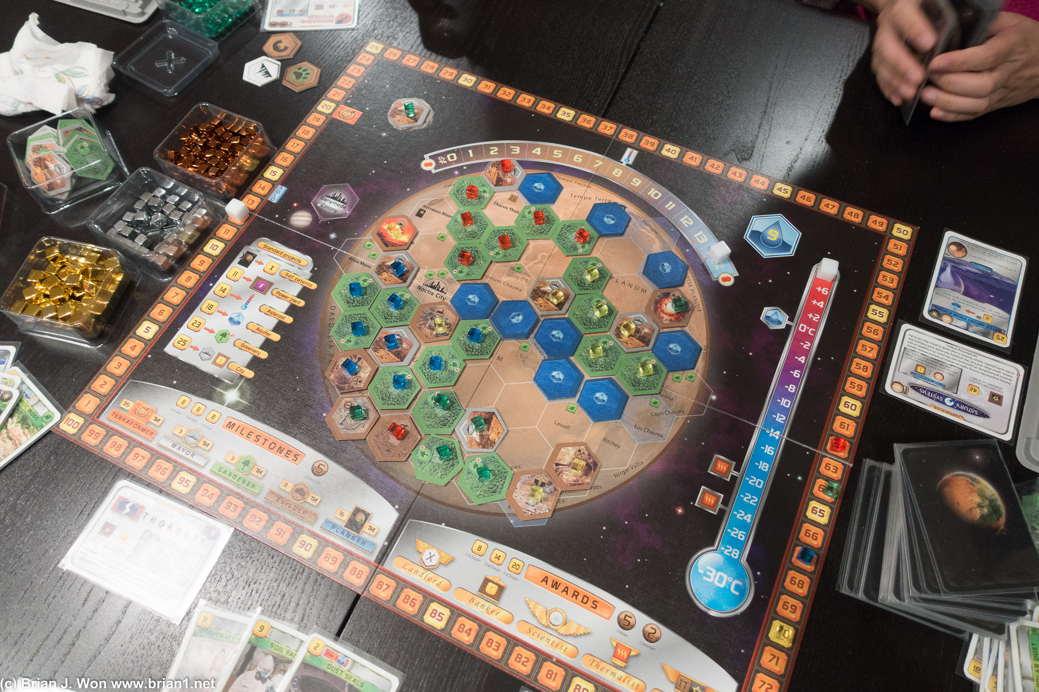 Introducing Christine and Chris to Terraforming Mars.