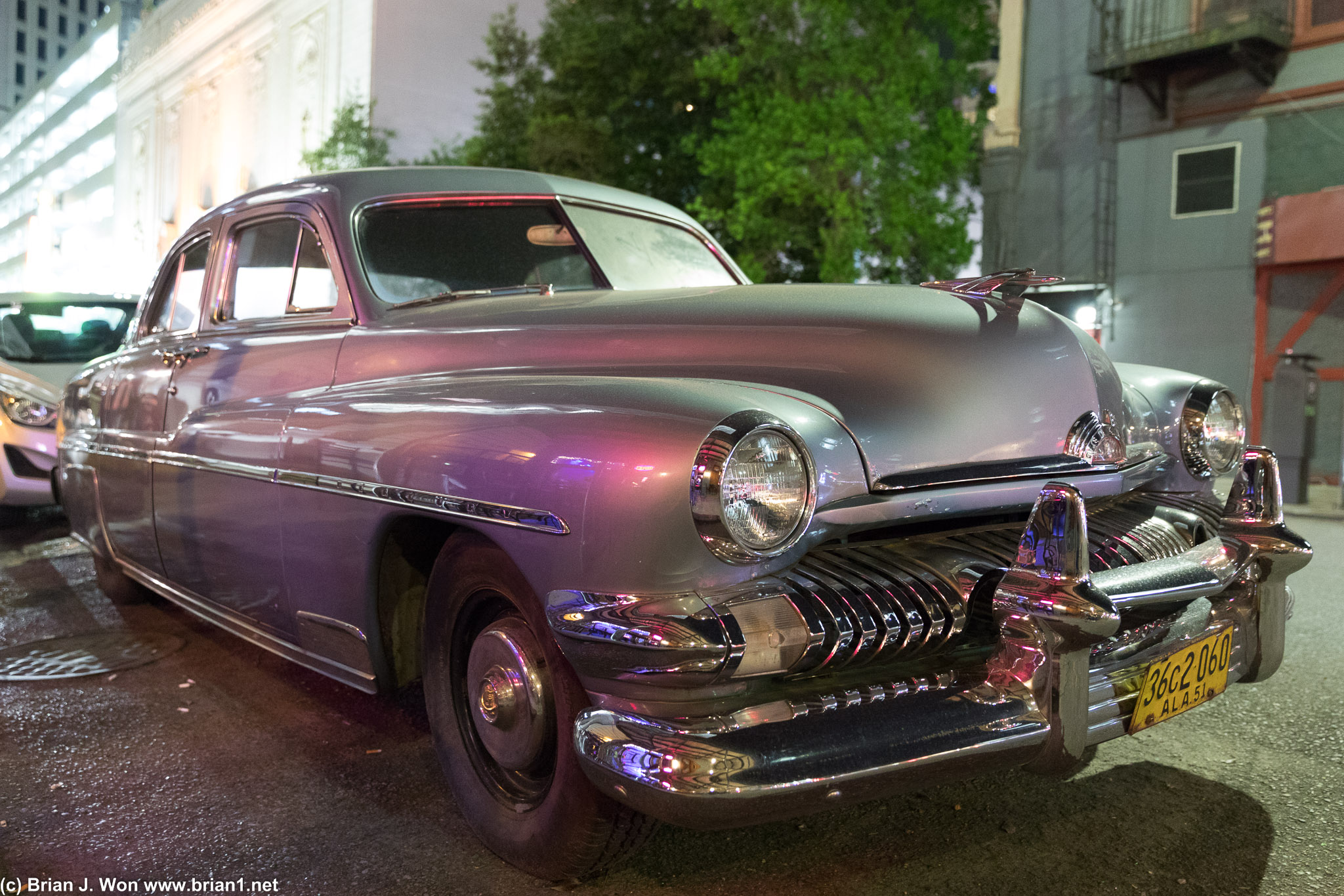 Random sighting: 1950 Mercury Eight sedan (I think).