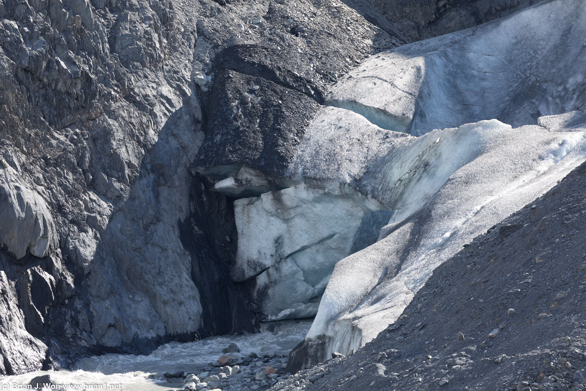 The very toe of Exit Glacier.