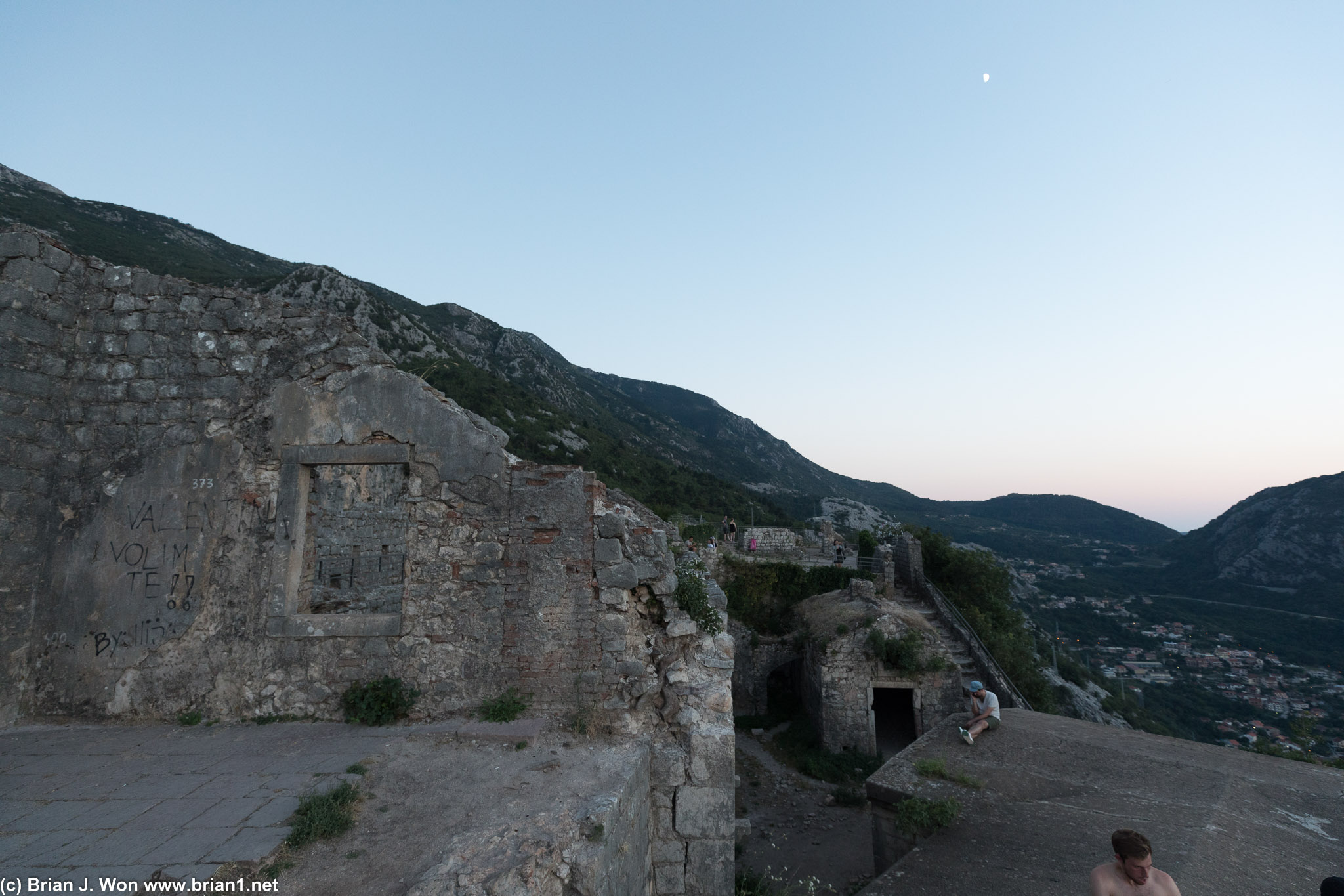 Ruins of the old fortress of Kotor.
