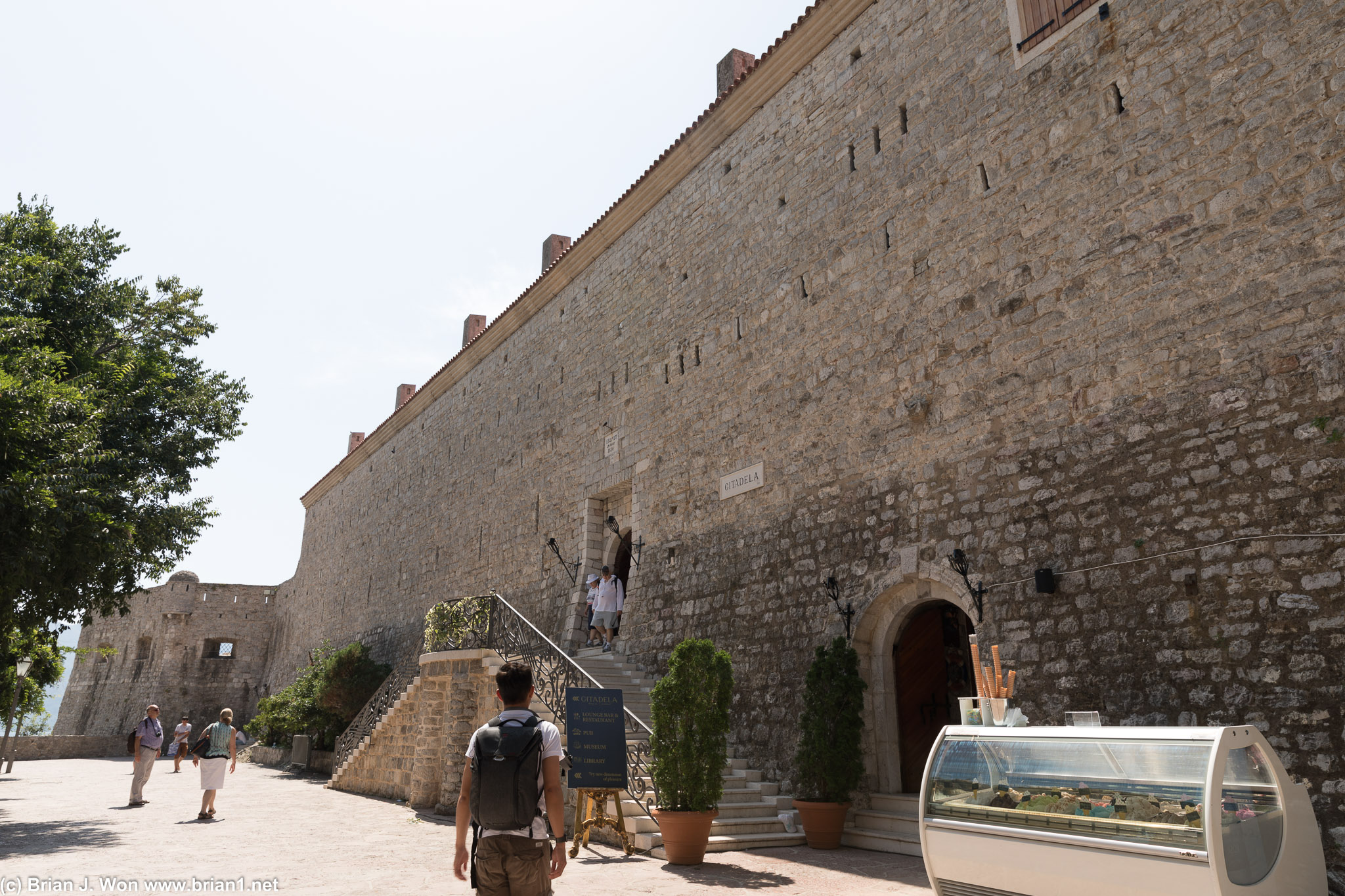 Walls of Old Town in Budva.