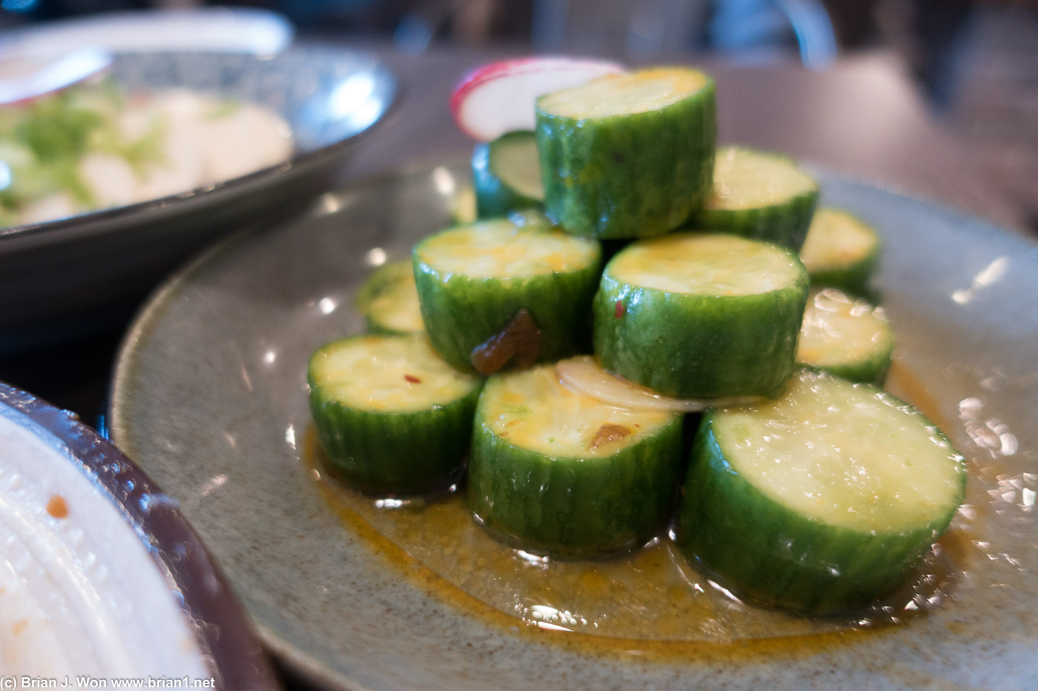 The closest competitor to Din Tai Fung's cold cucumber that I've seen.