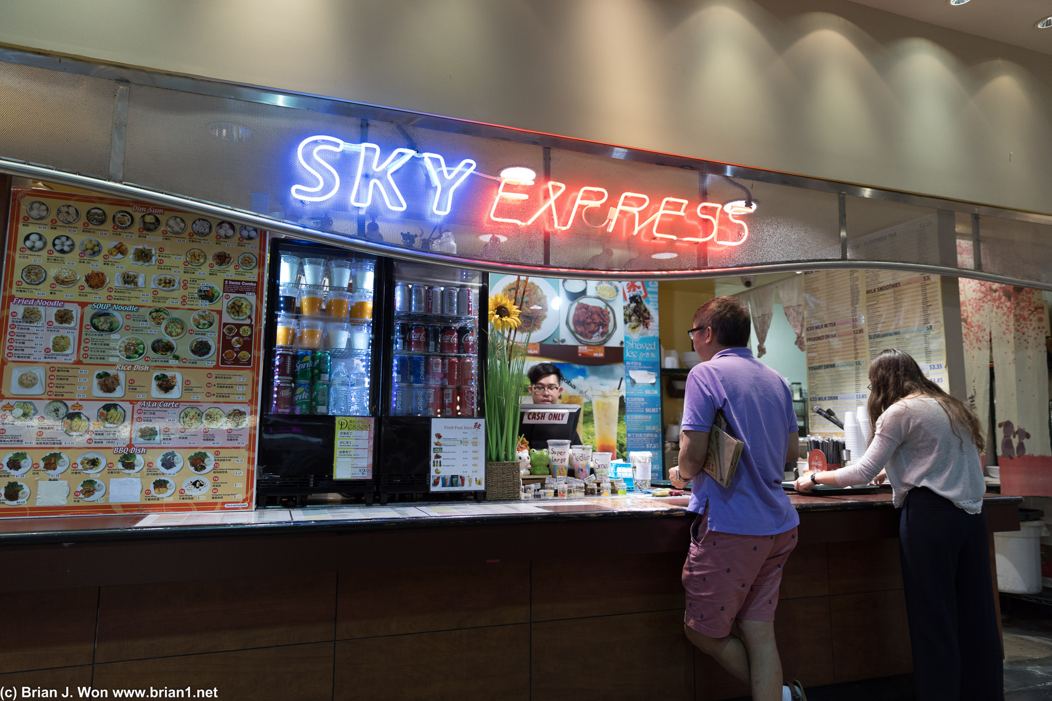 Sky Express inside Mitsuwa Costa Mesa.