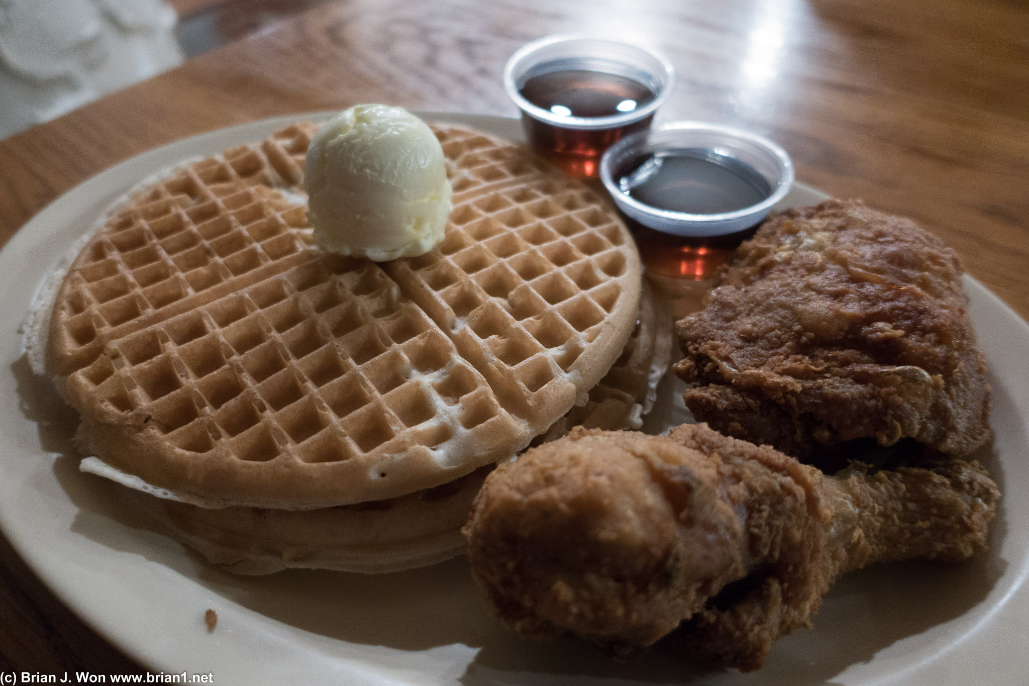 Time for chicken and waffles!
