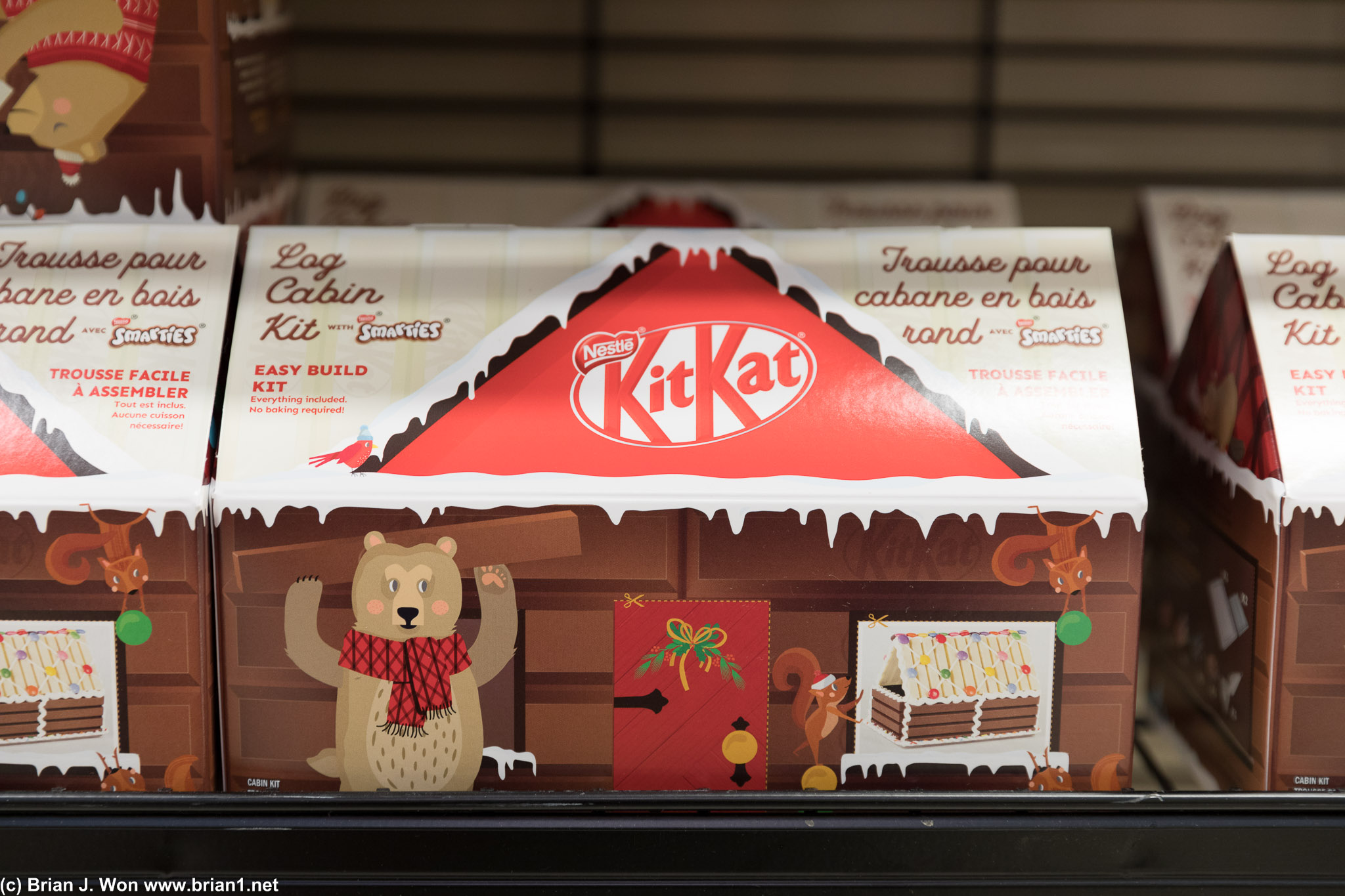 Kit Kat log cabin for Christmas.