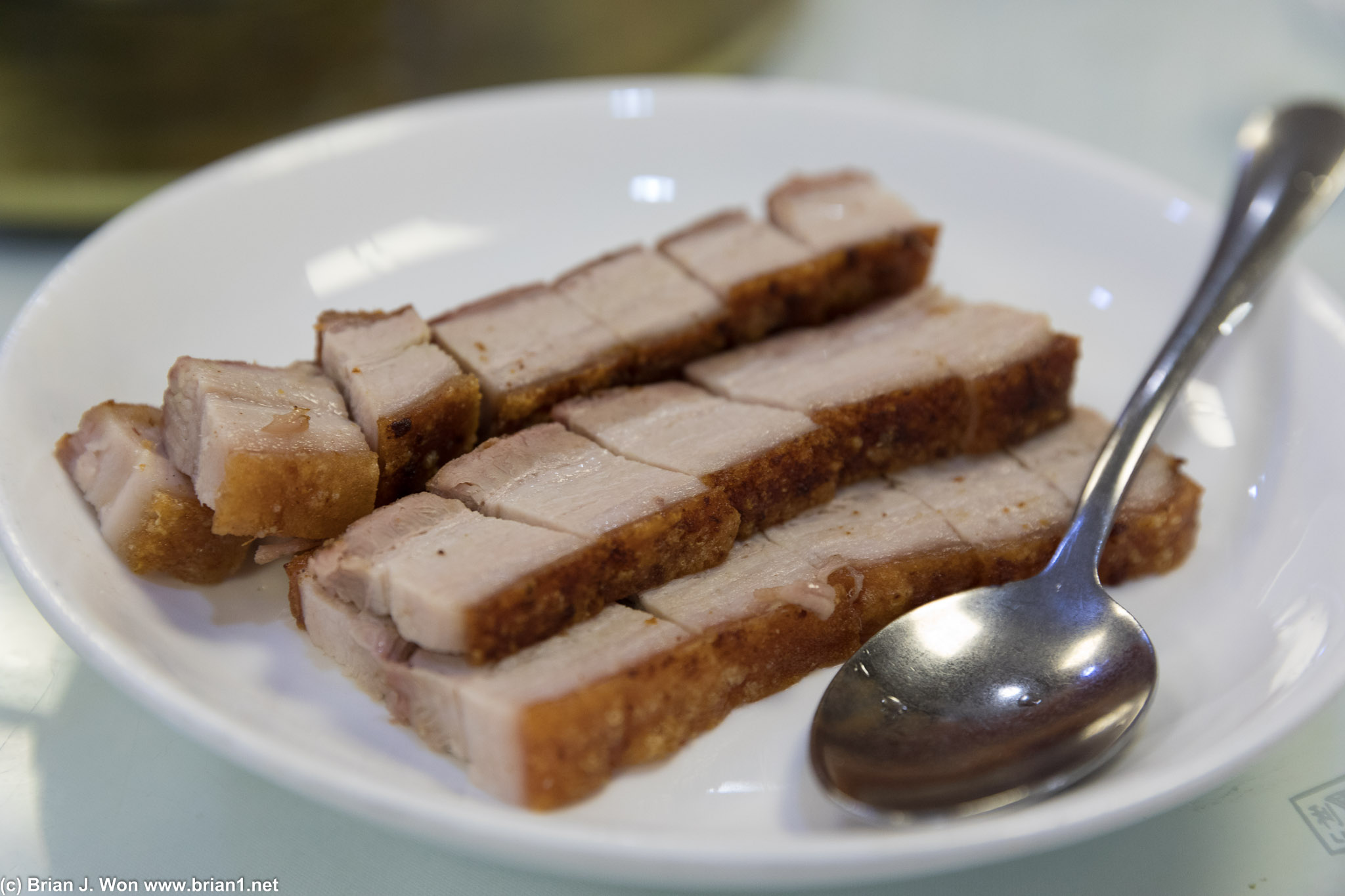 Roast pork at Hong Kong Islander.