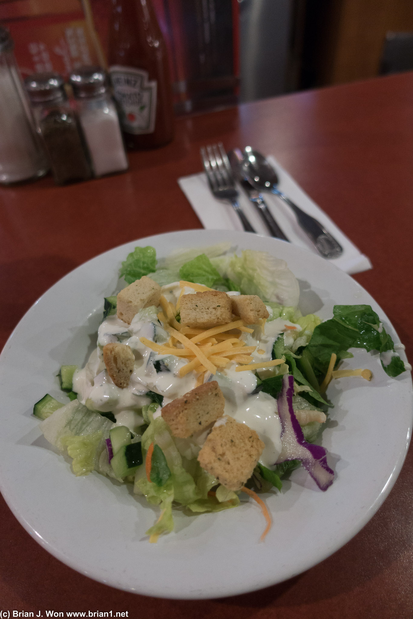 Equally old school salad.
