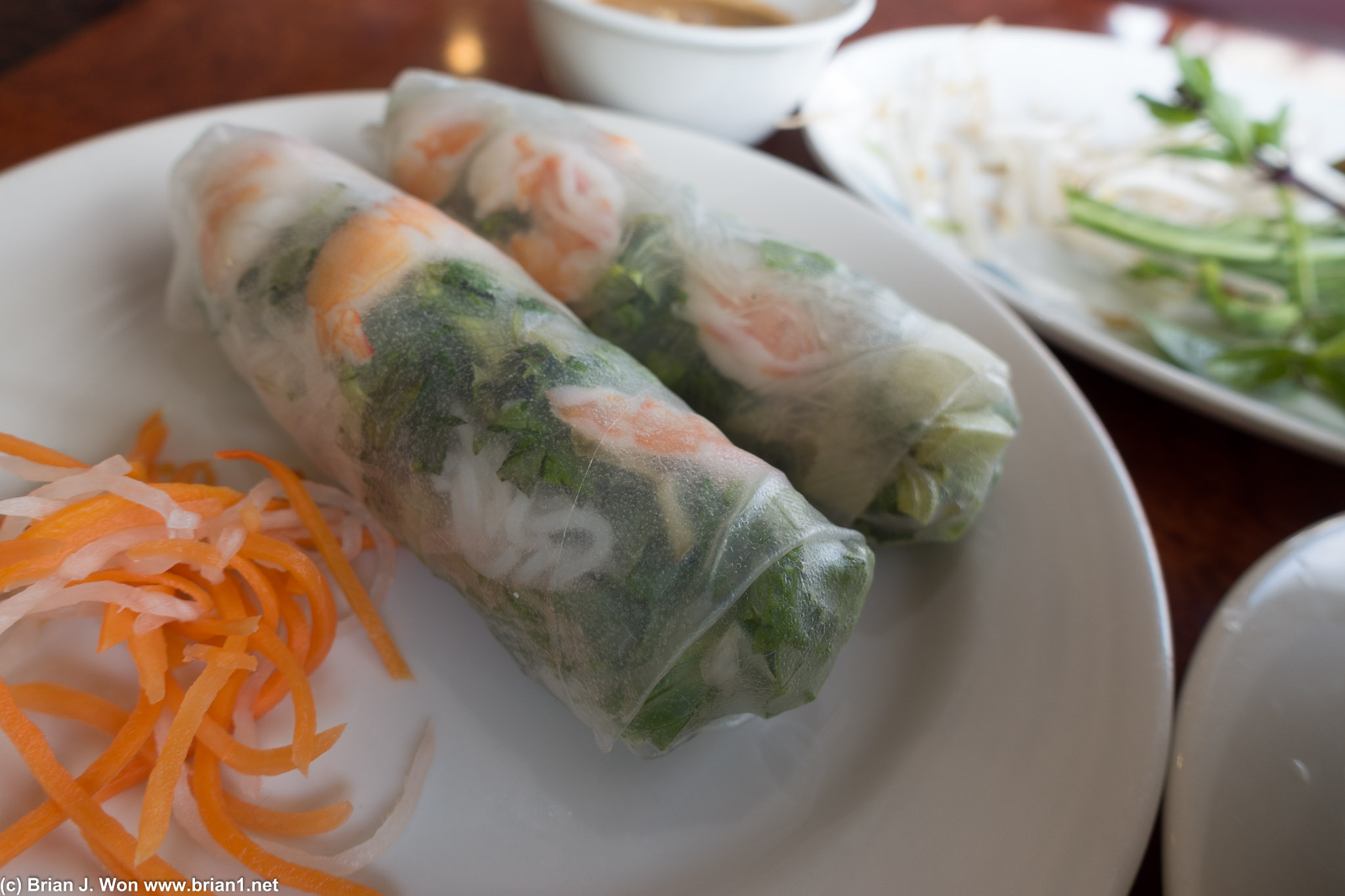 Spring rolls were not good, at least not to compete in Westminster.