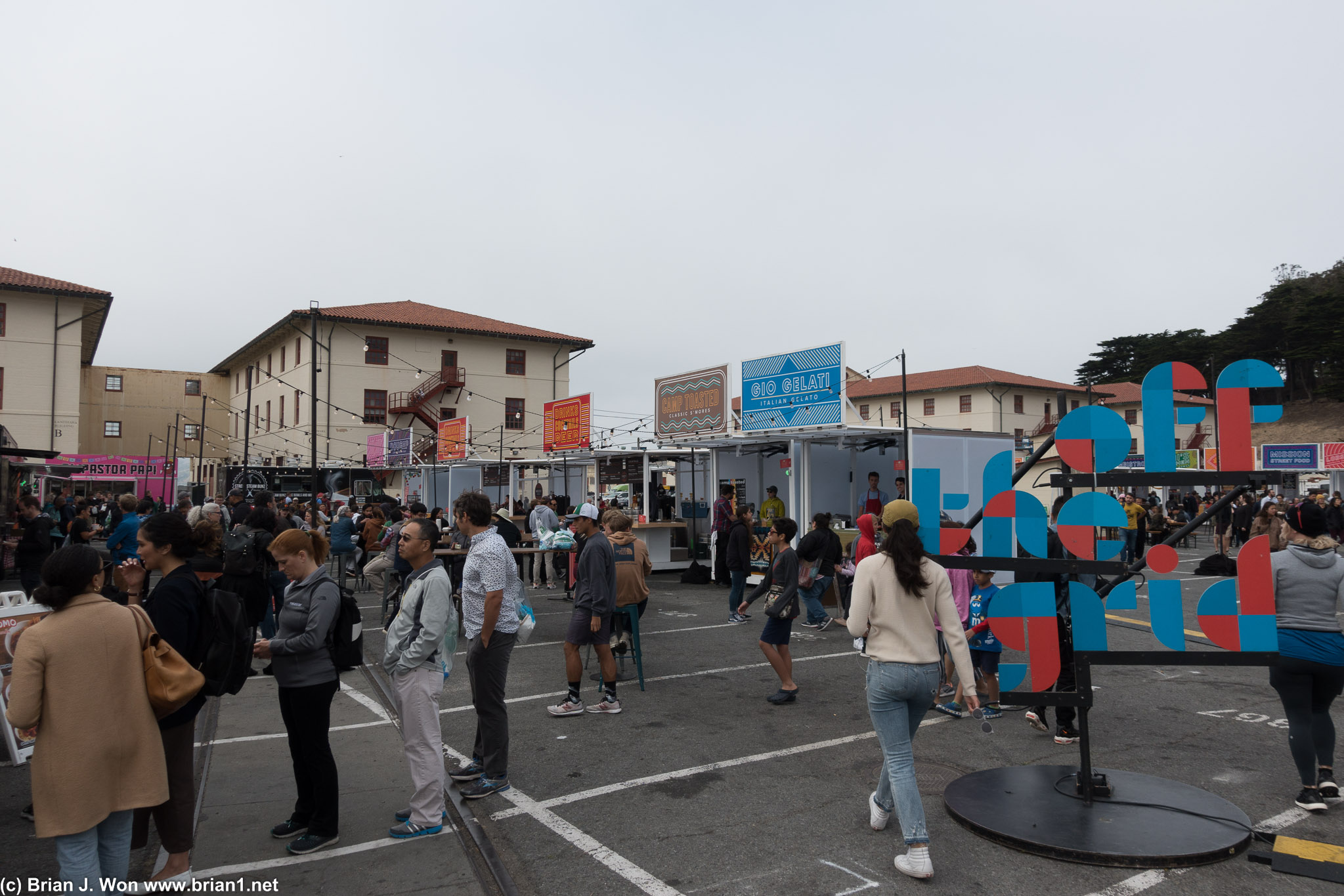 Off the Grid at Fort Mason on Fridays.