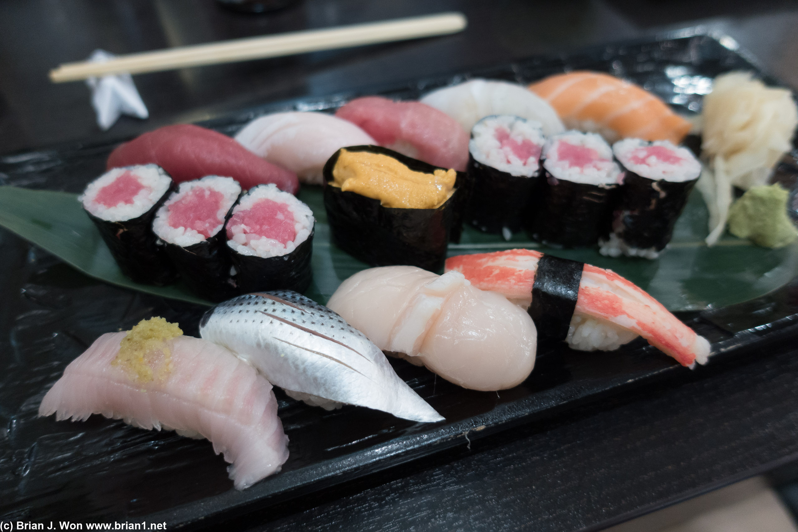 Chef's choice "best" sushi dinner. Pretty good.