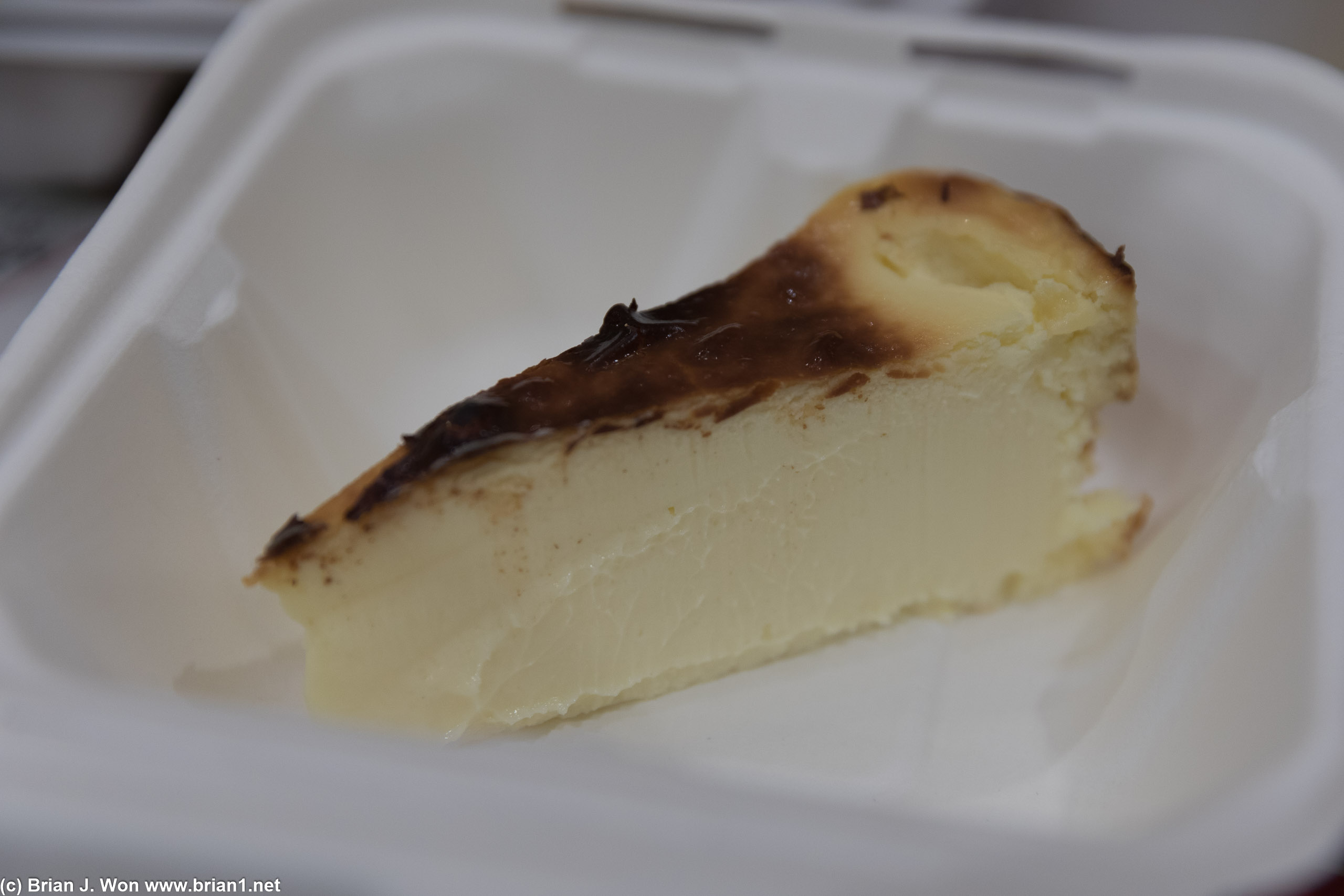 Basque cheesecake was ridiculous.