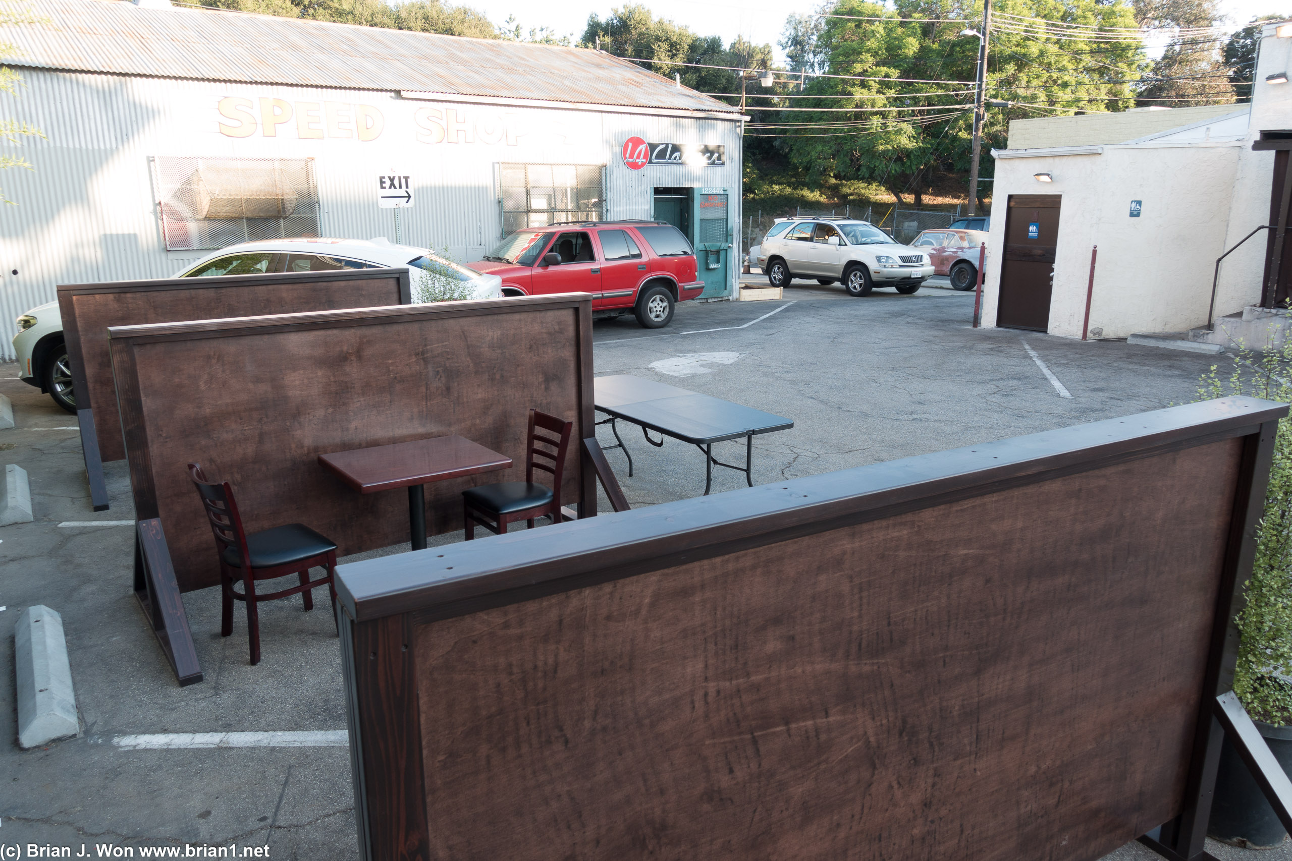 Just installed-- outdoor seating.