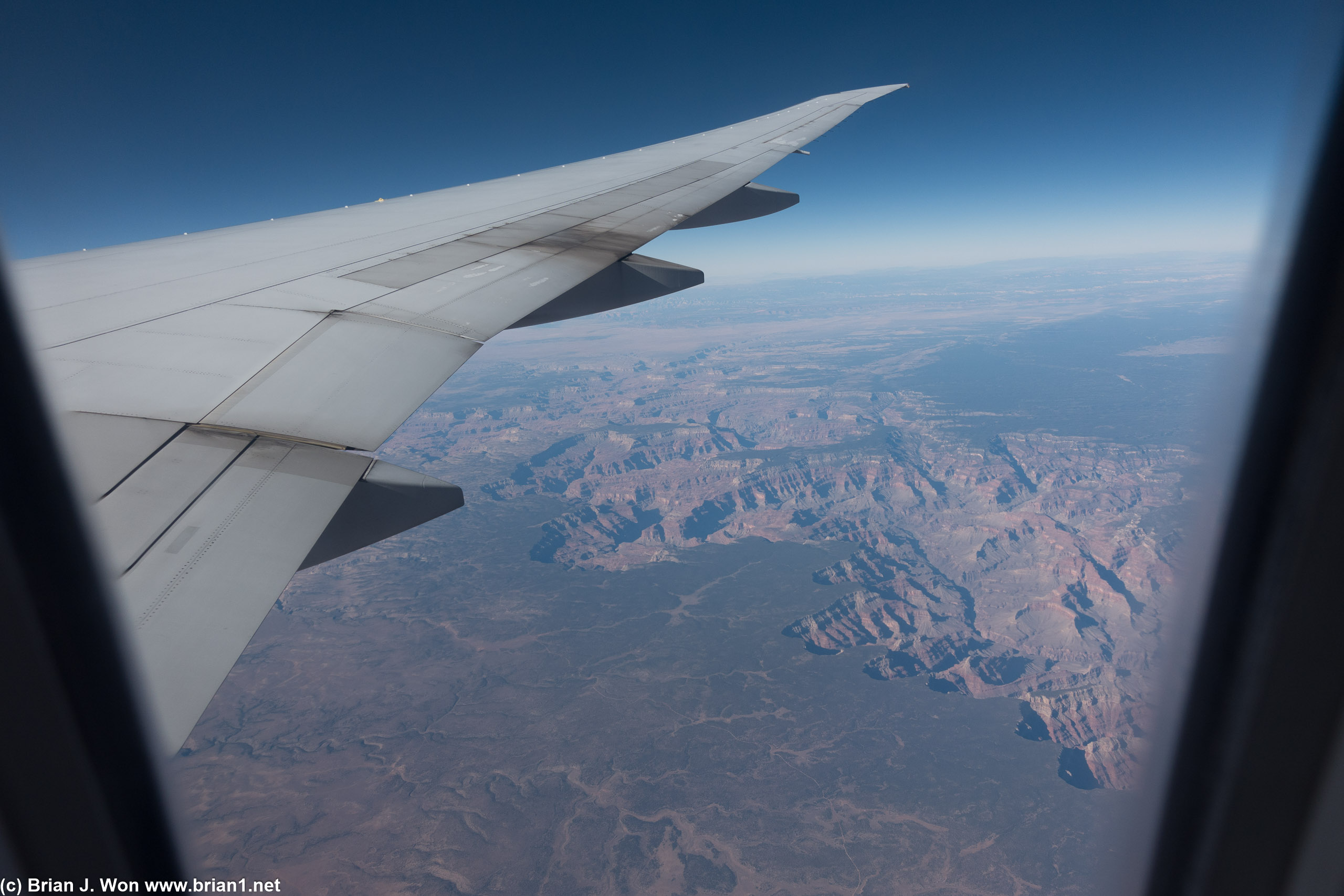 Over the Grand Canyon.