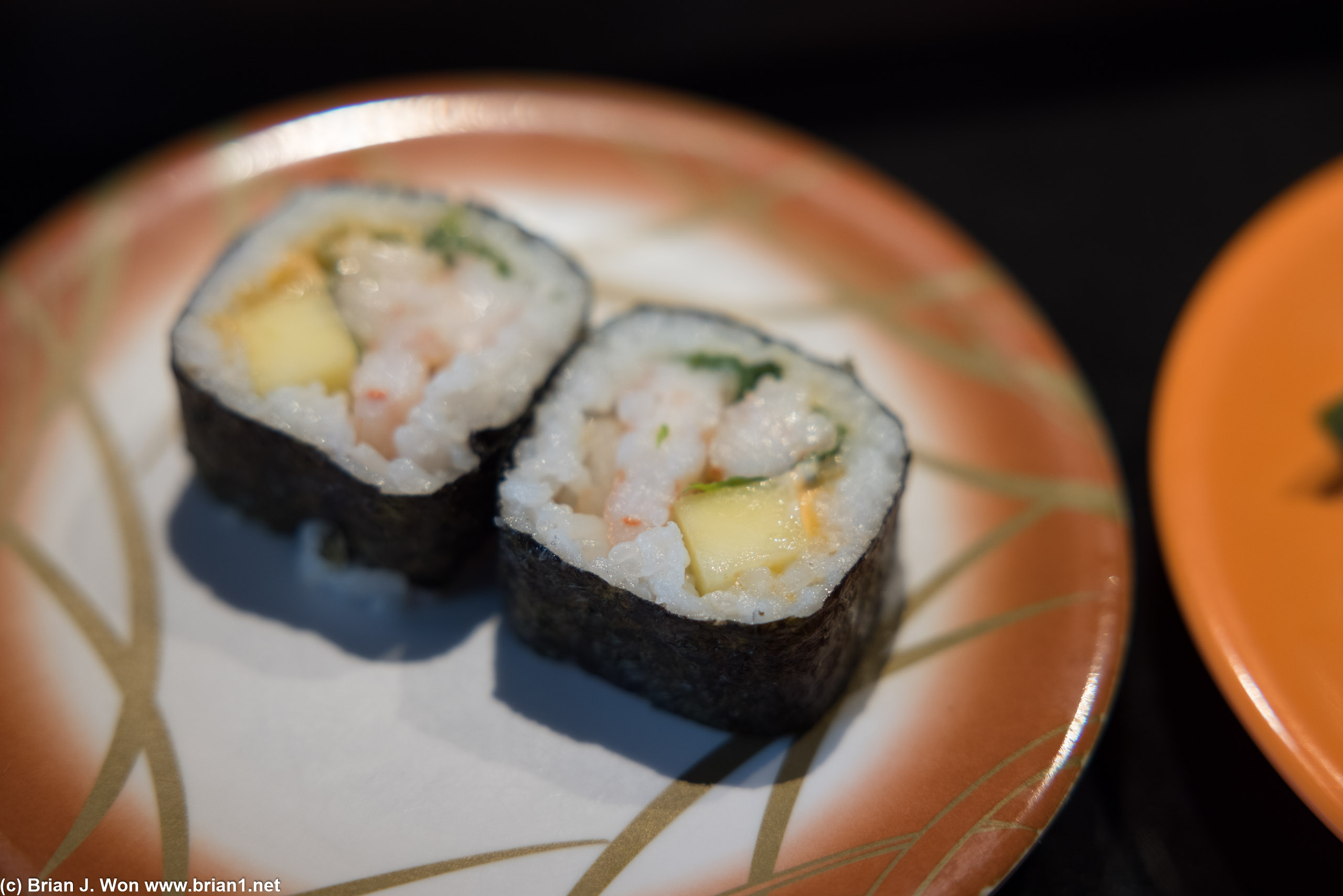 Conveyor belt sushi is rarely a good idea.