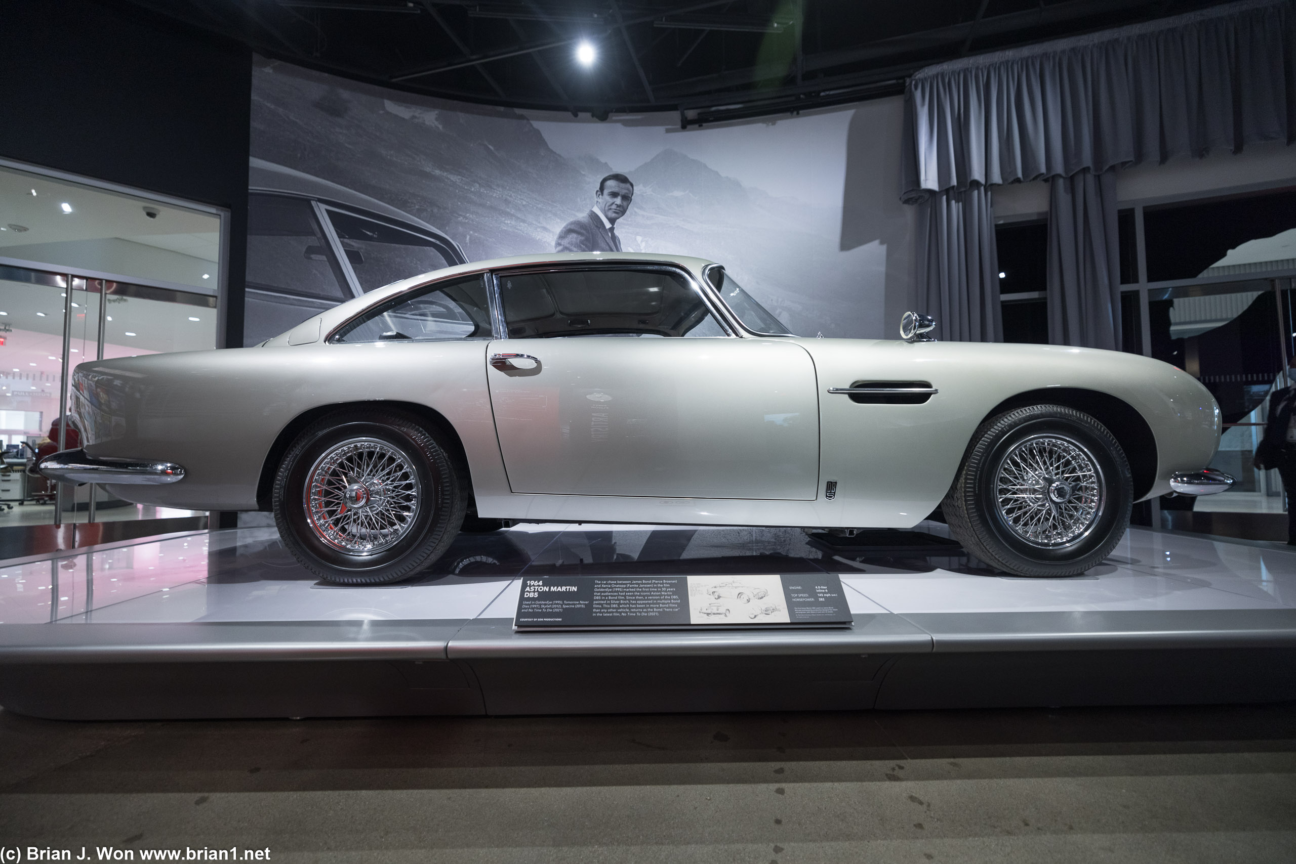 James Bond's most famous, 1964 Aston Martin DB5.