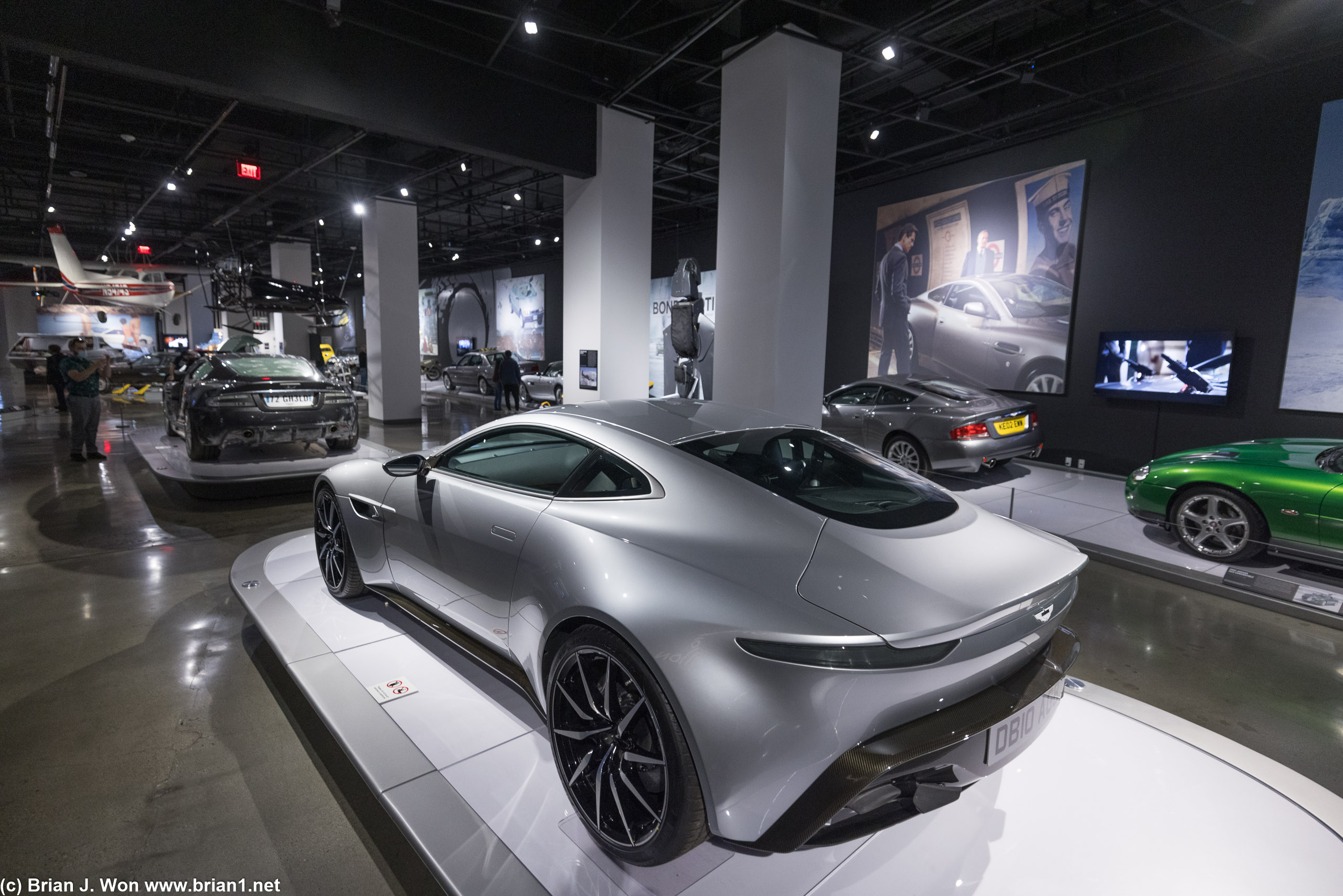 Aston Martin DB10 from Spectre in the foreground.
