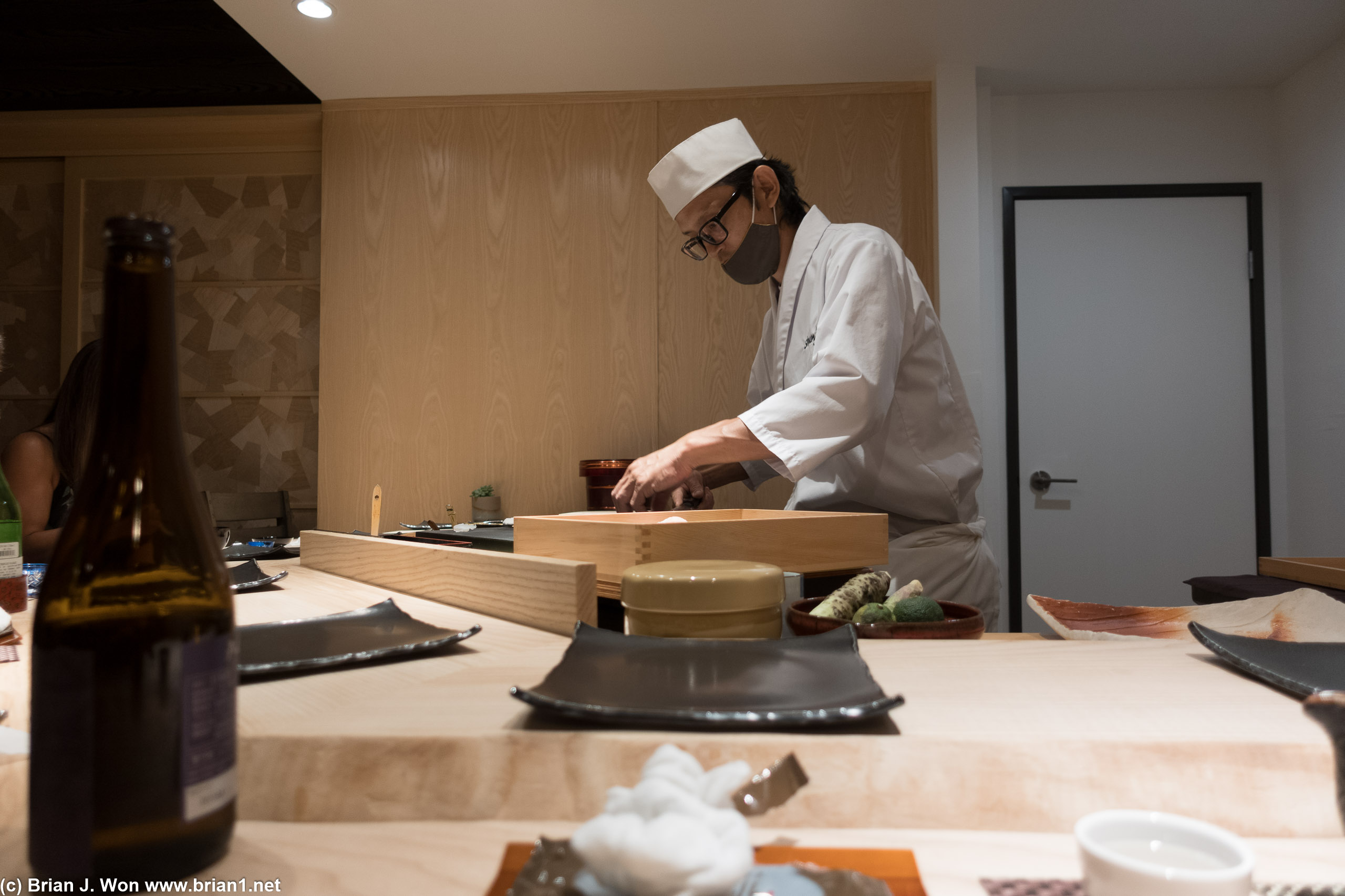 Chef Miki-san at work.