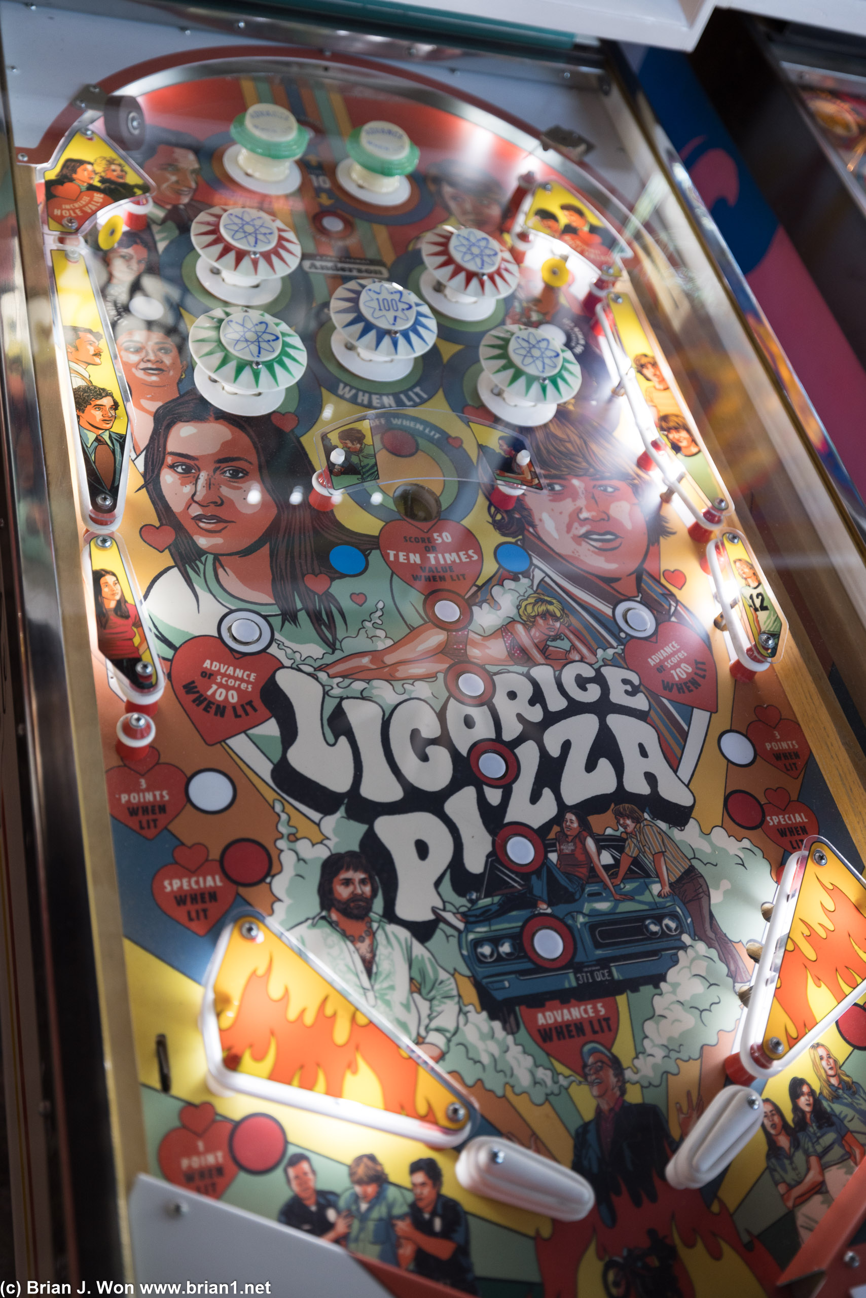 Licorice Pizza pinball machine.