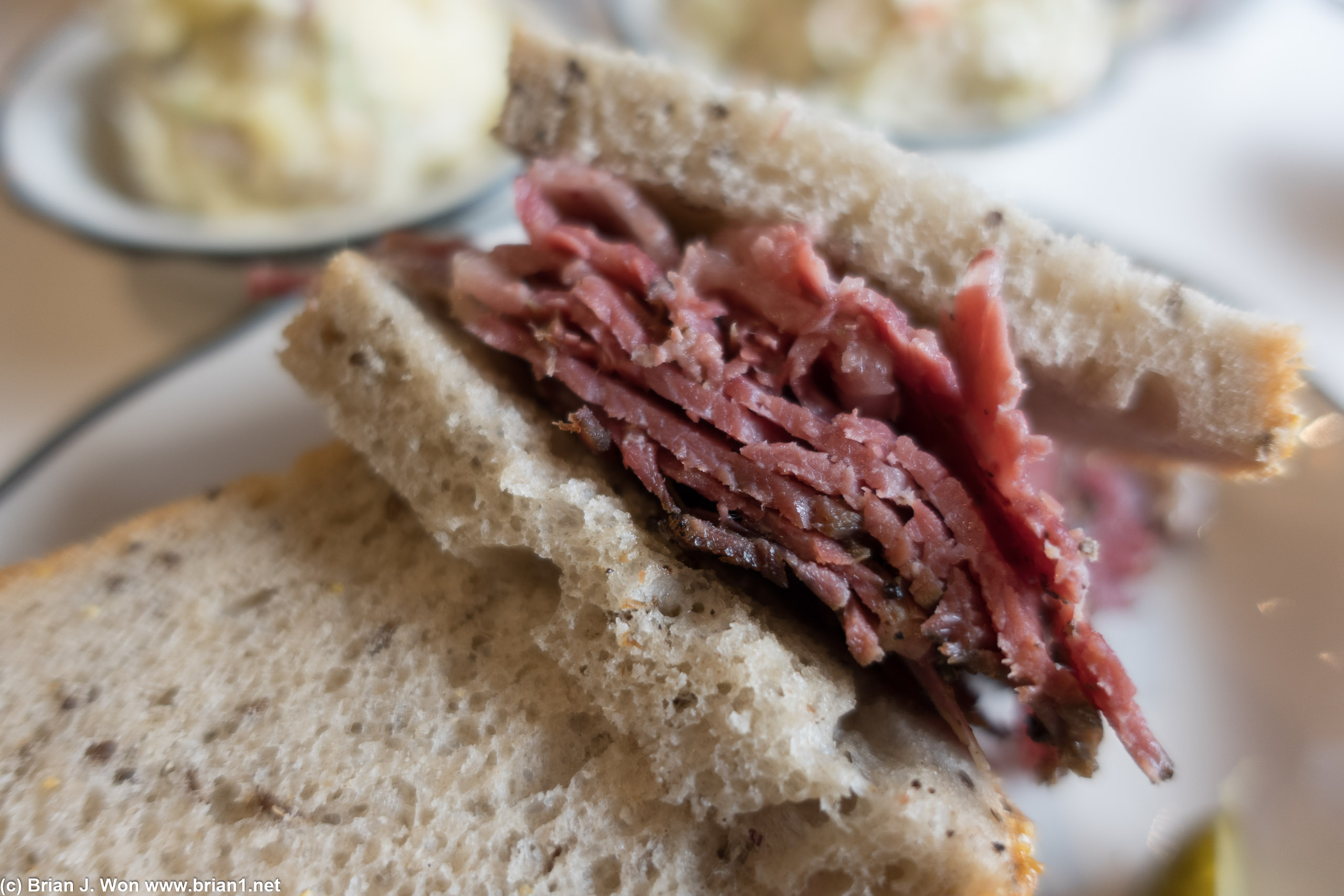 The purist-- just pastrami.