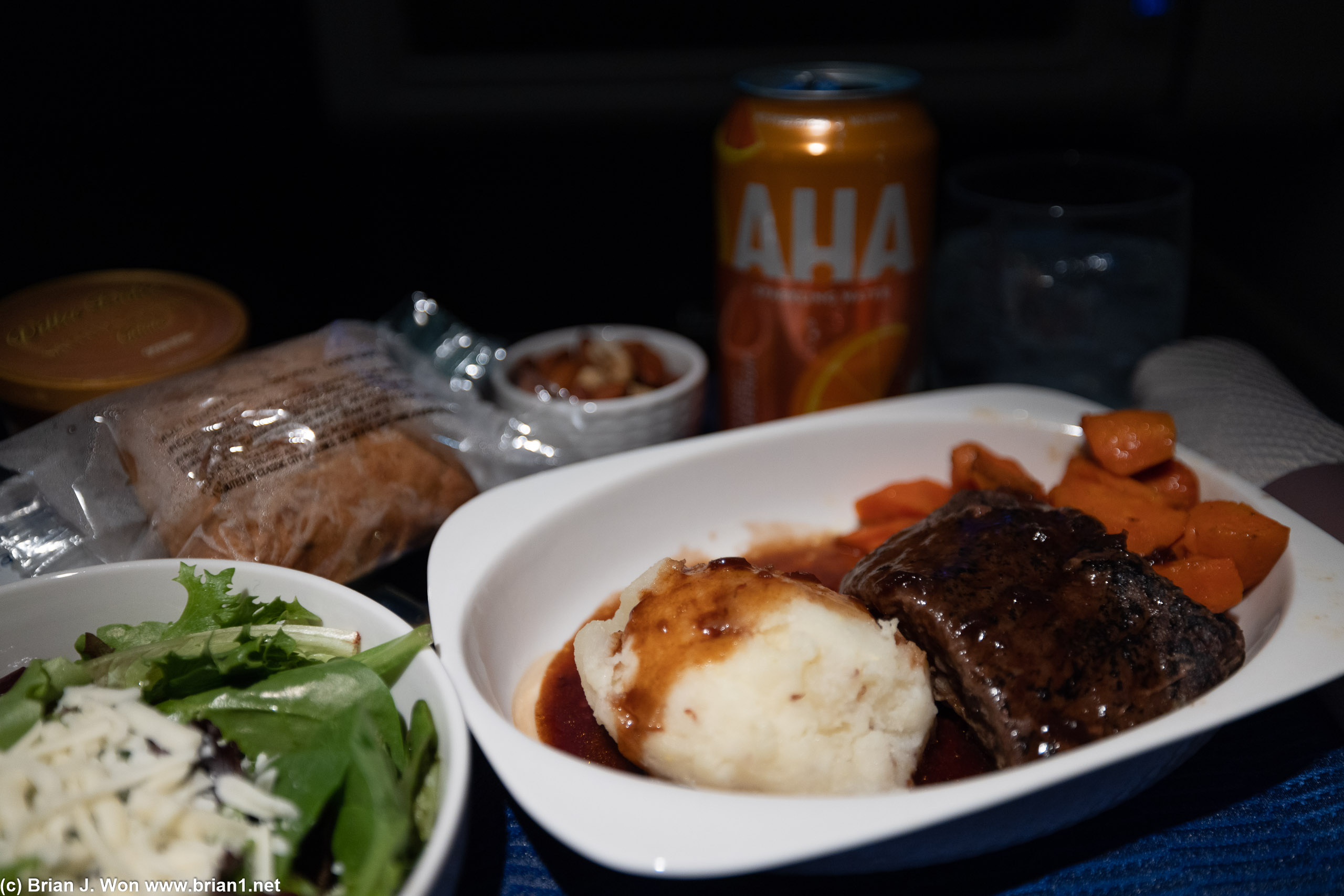 Beef shortrib on the flight to Frankfurt wasn't bad.
