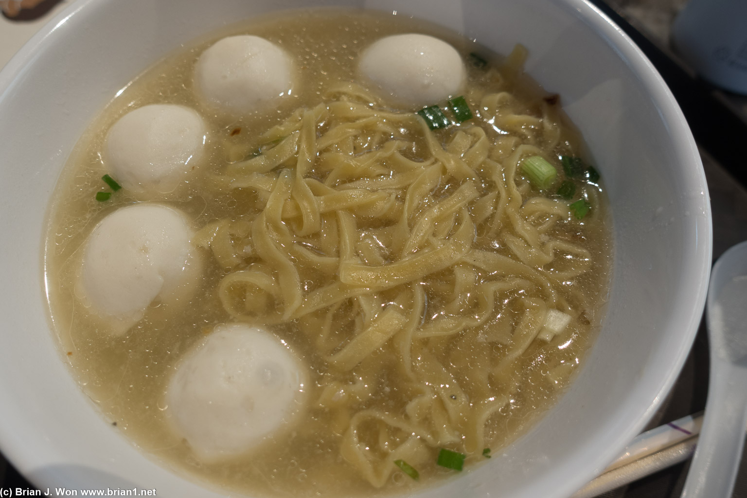 Fish ball noodle.