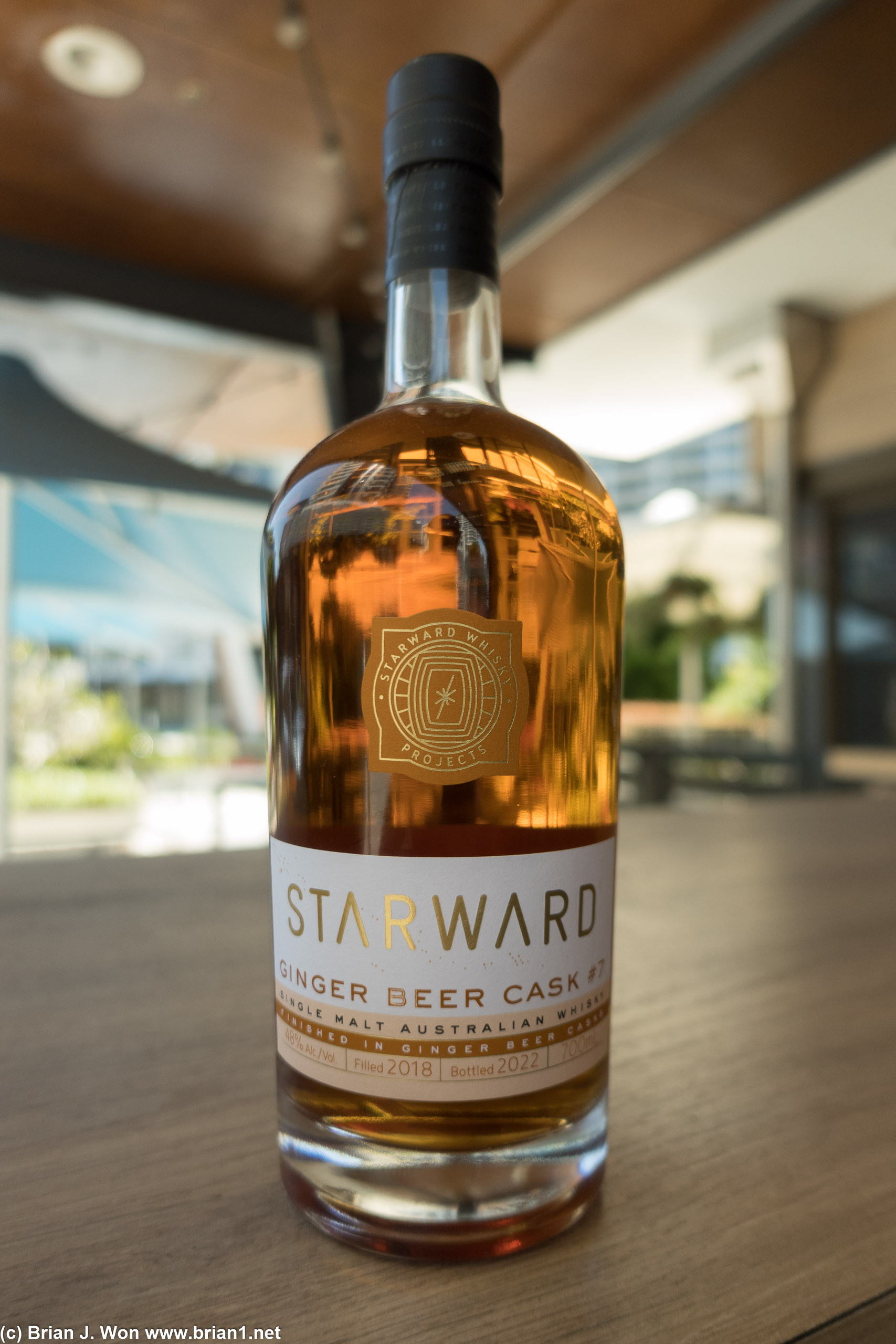 Starward Ginger Beer Cask is not exported to the USA.