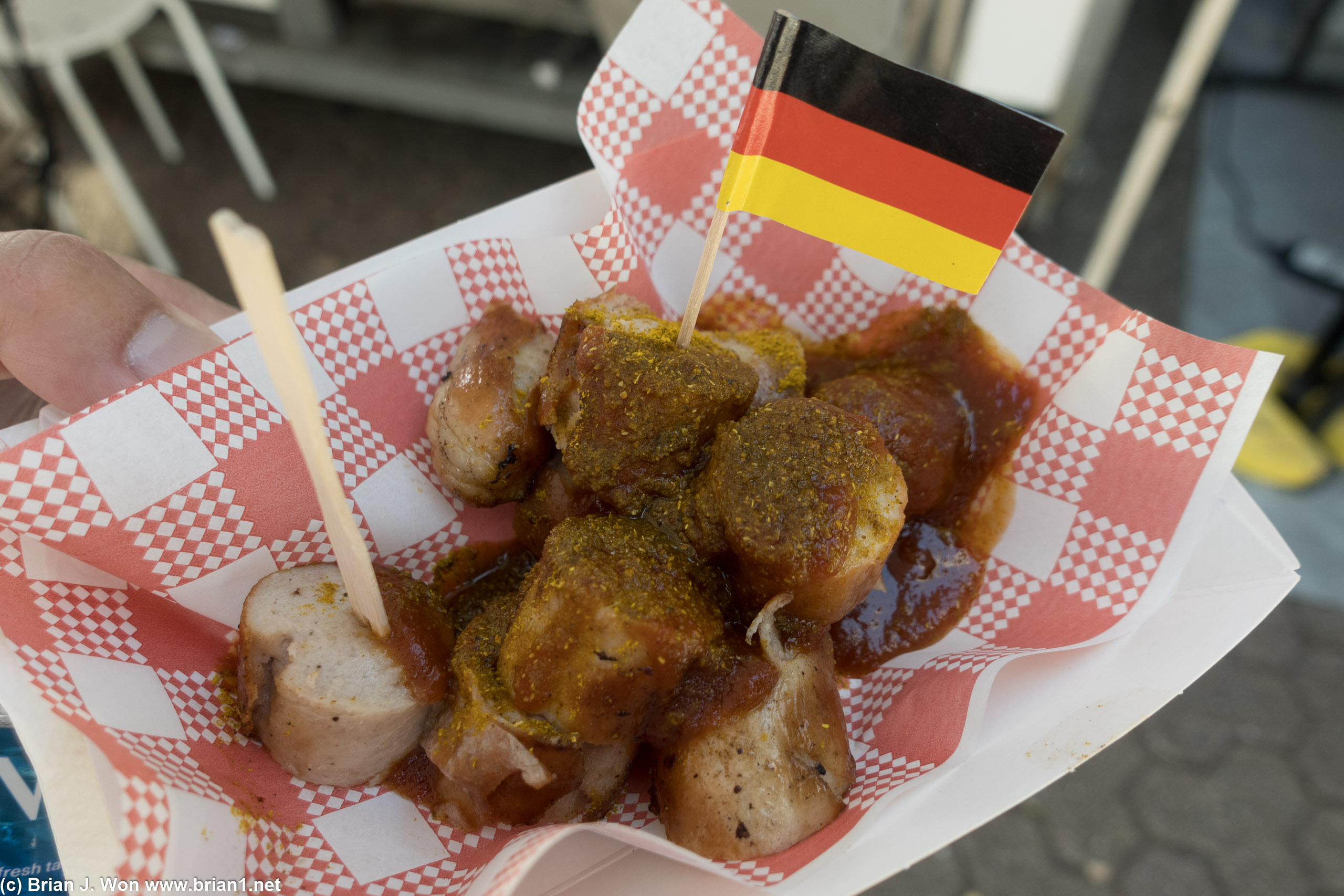 Currywurst was okay.