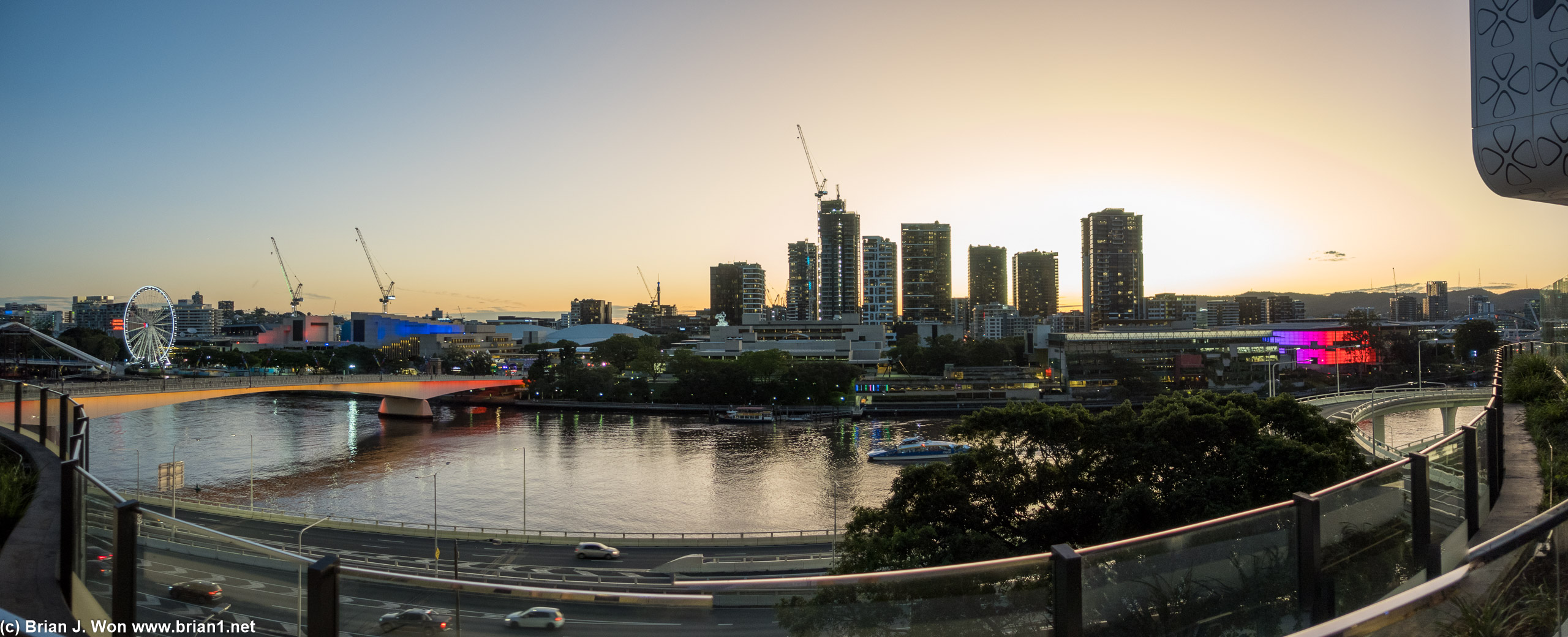 View of the Brisbane River from the 4th floor.