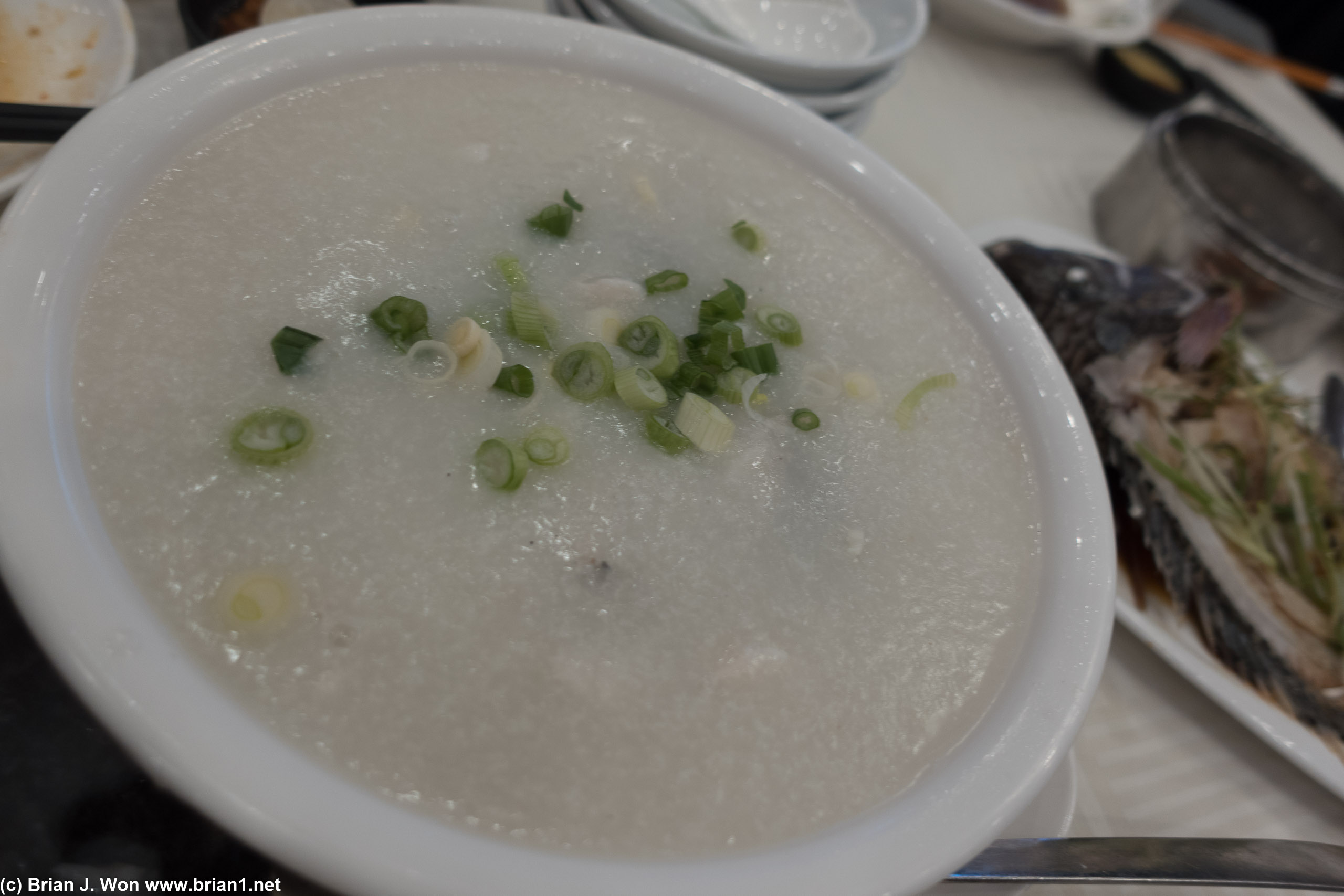 $32 for fish jook.