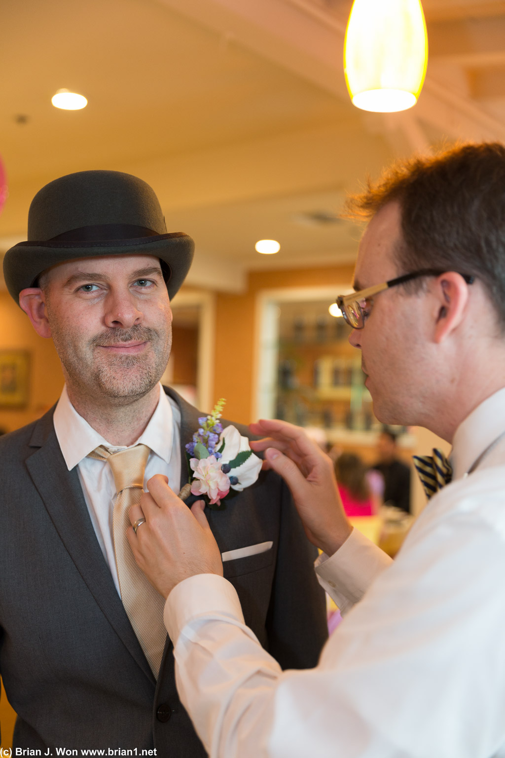 Matt's turn to fuss over Jeff.