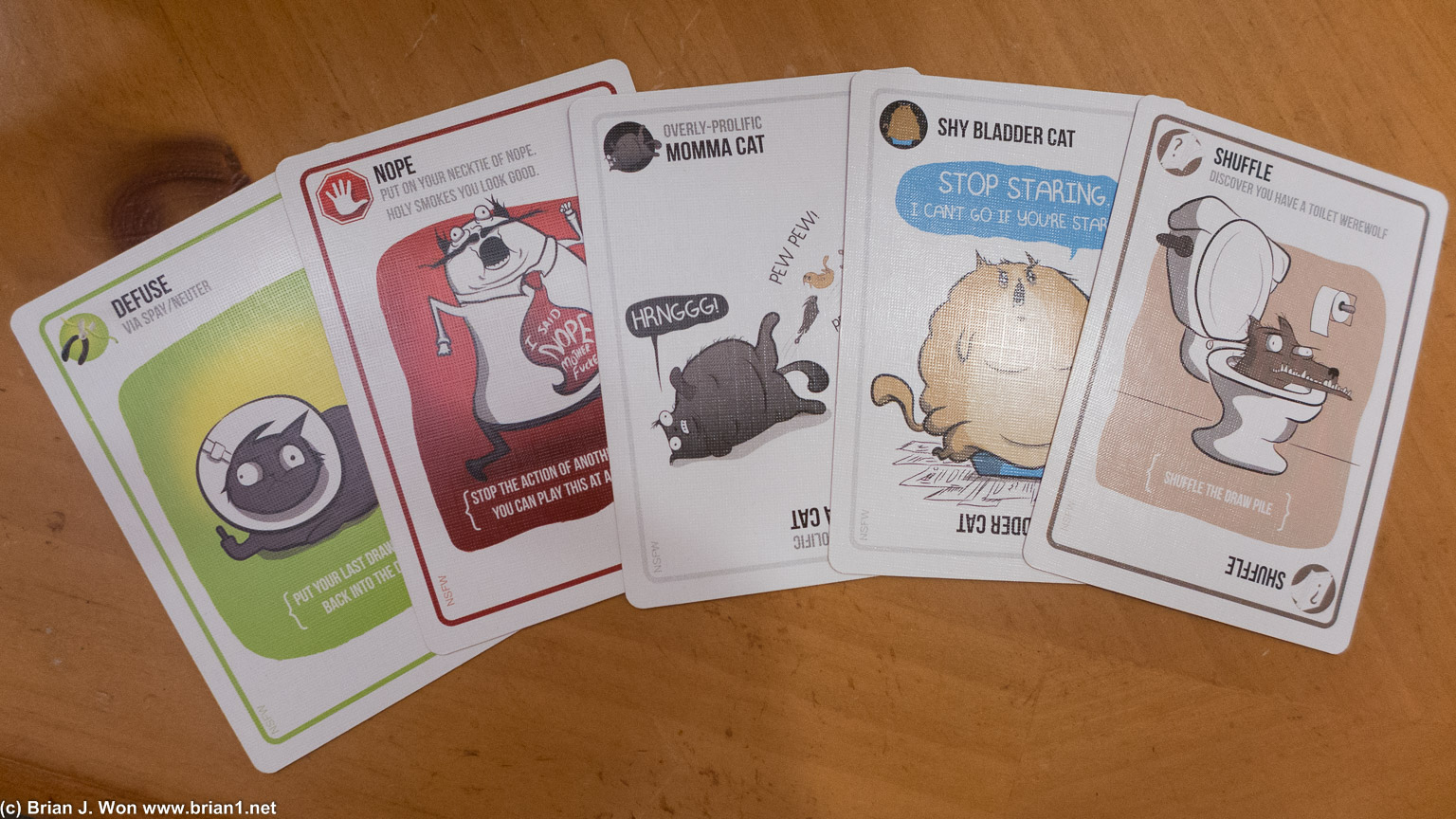 Exploding Kittens.  Necktie of Nope!