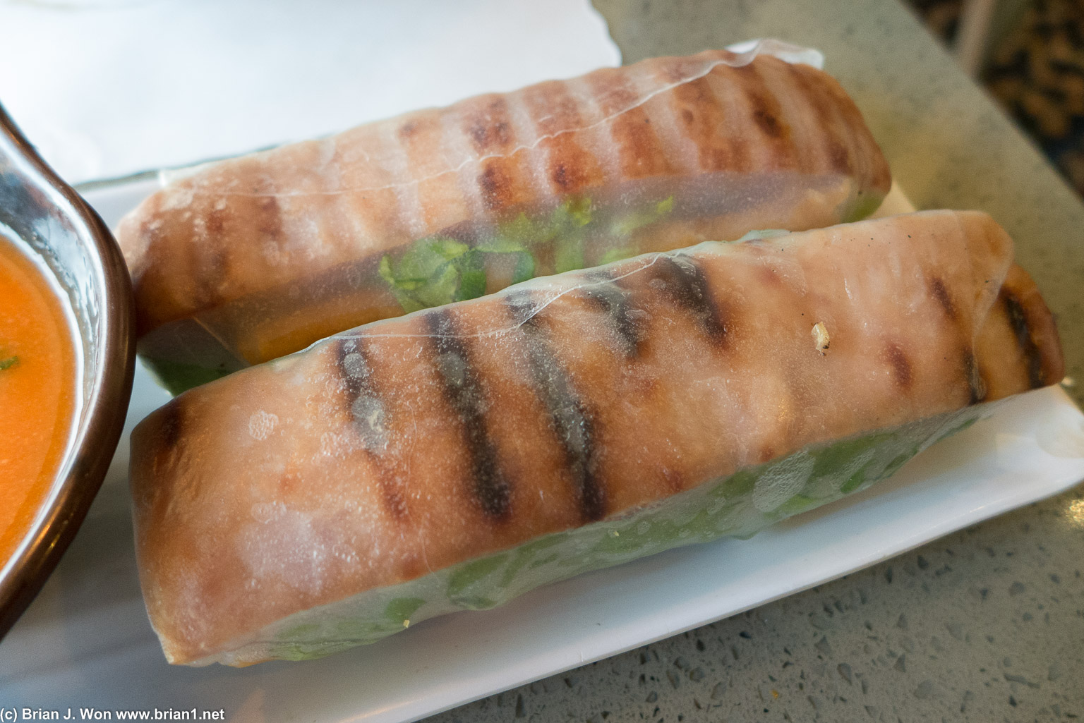 Nem nuong is very good but not as good as the bun bo hue.