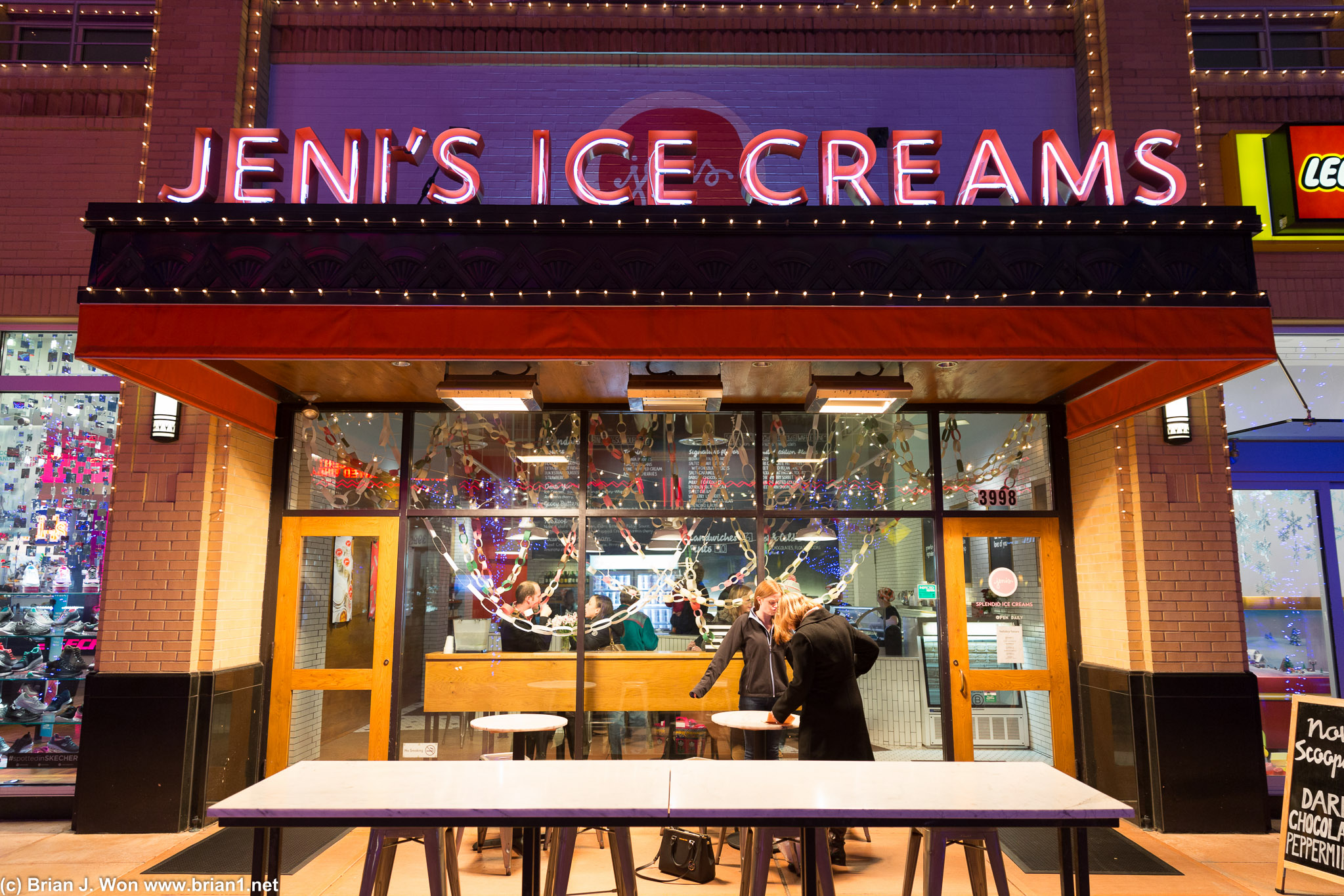 Jeni's Ice Creams. Sadly I didn't have time to try any!