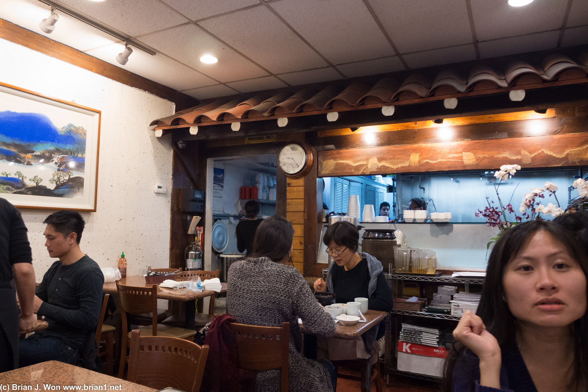 Kitschy interior.