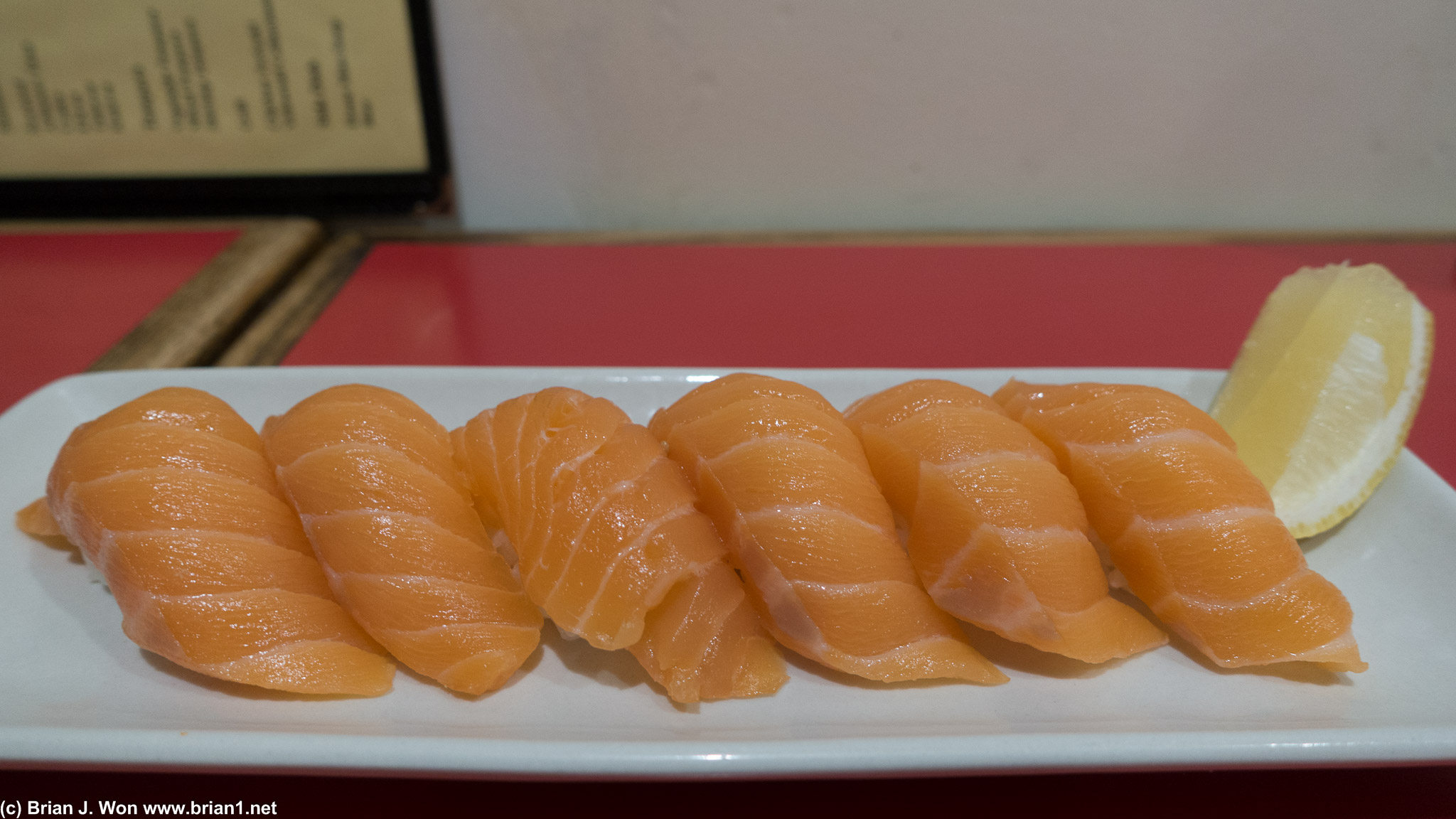Salmon. Just okay.