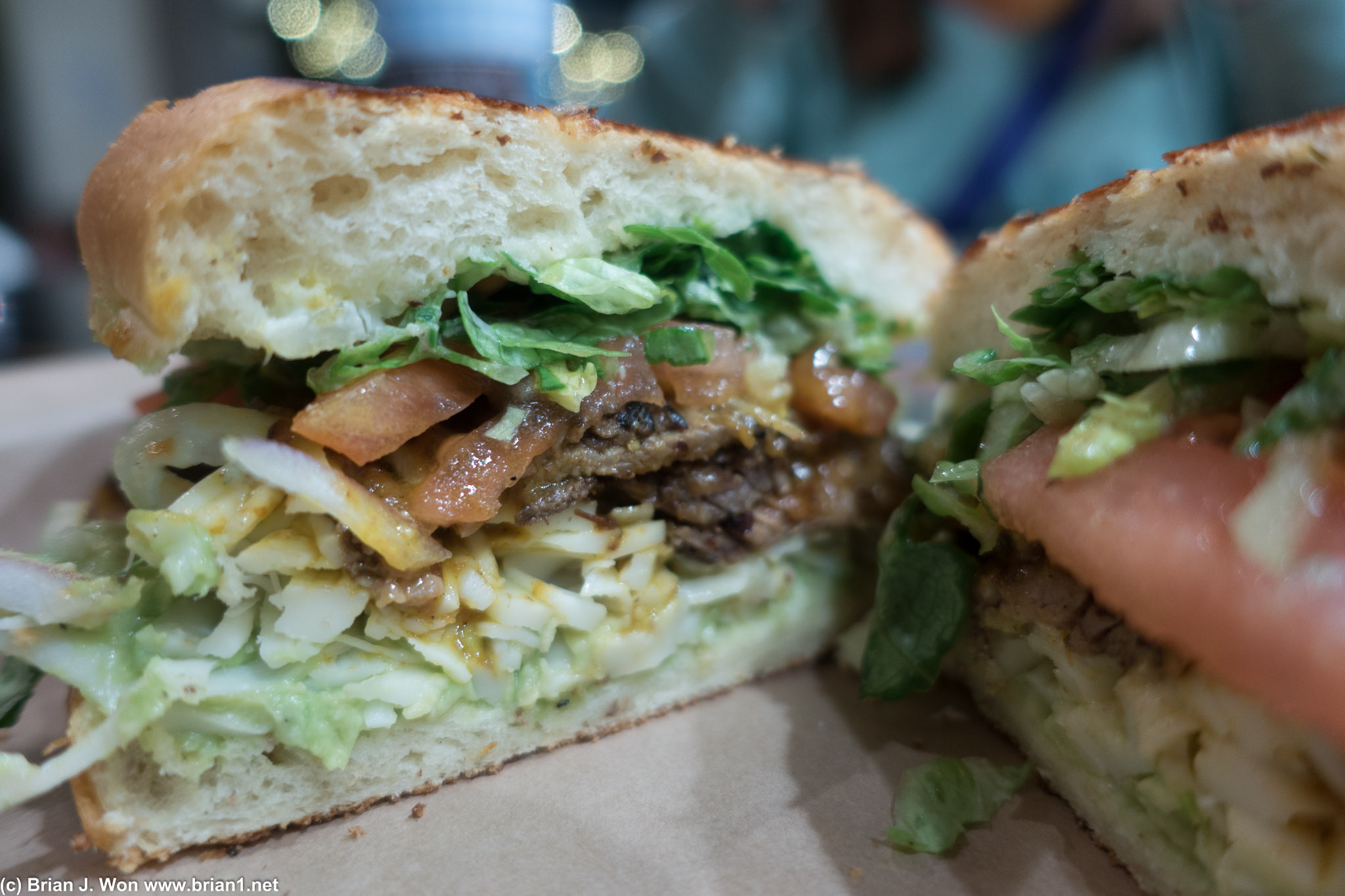 Peruvian steak sandwich. Not bad, but the pork belly banh mi is definitely the way to go.